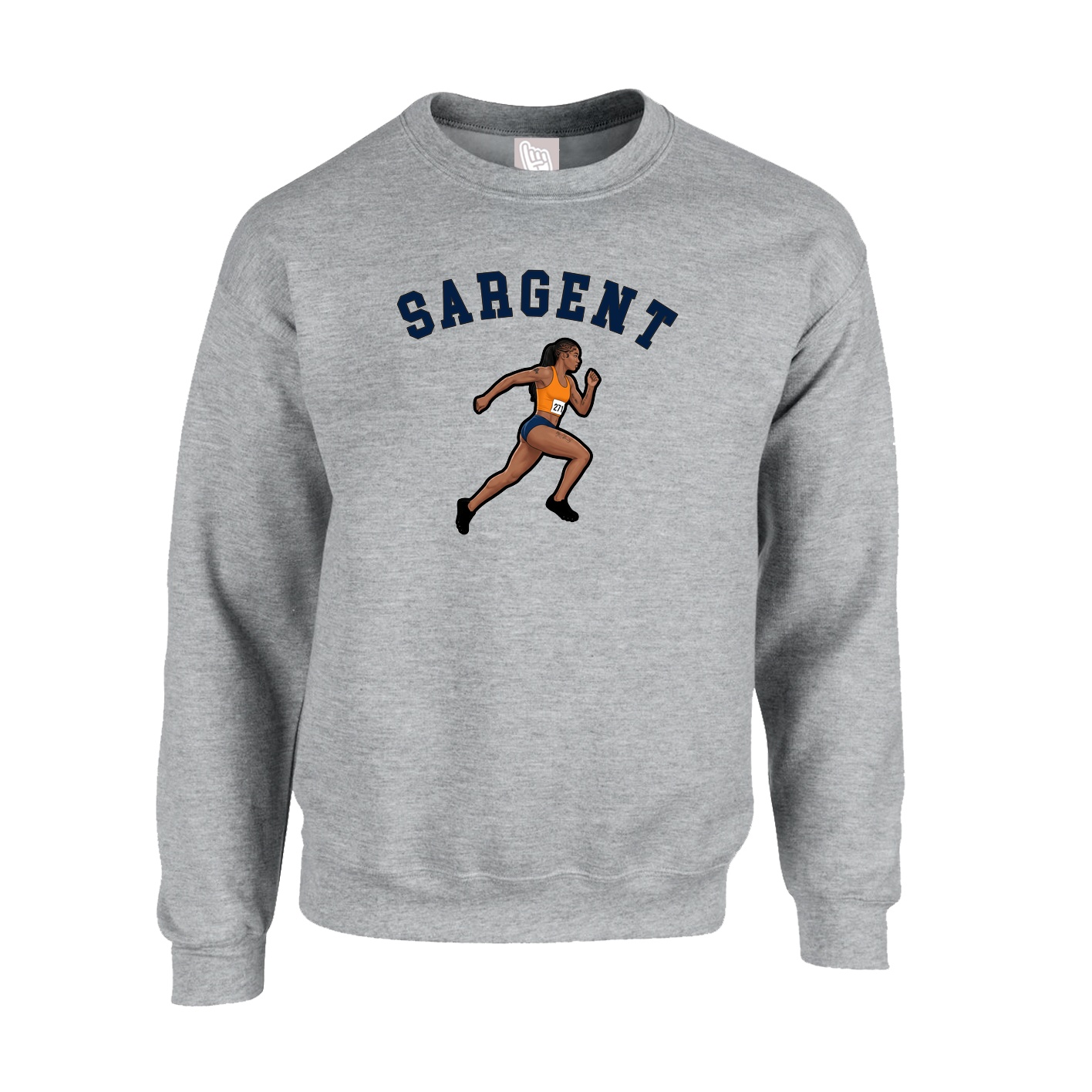 Fleece Crew — Shirsey Arch in Grey