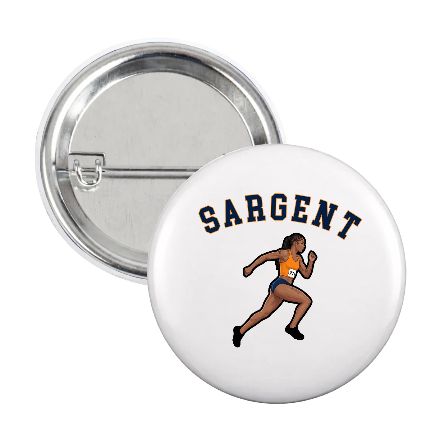 Game Day Button — Shirsey Arch in White