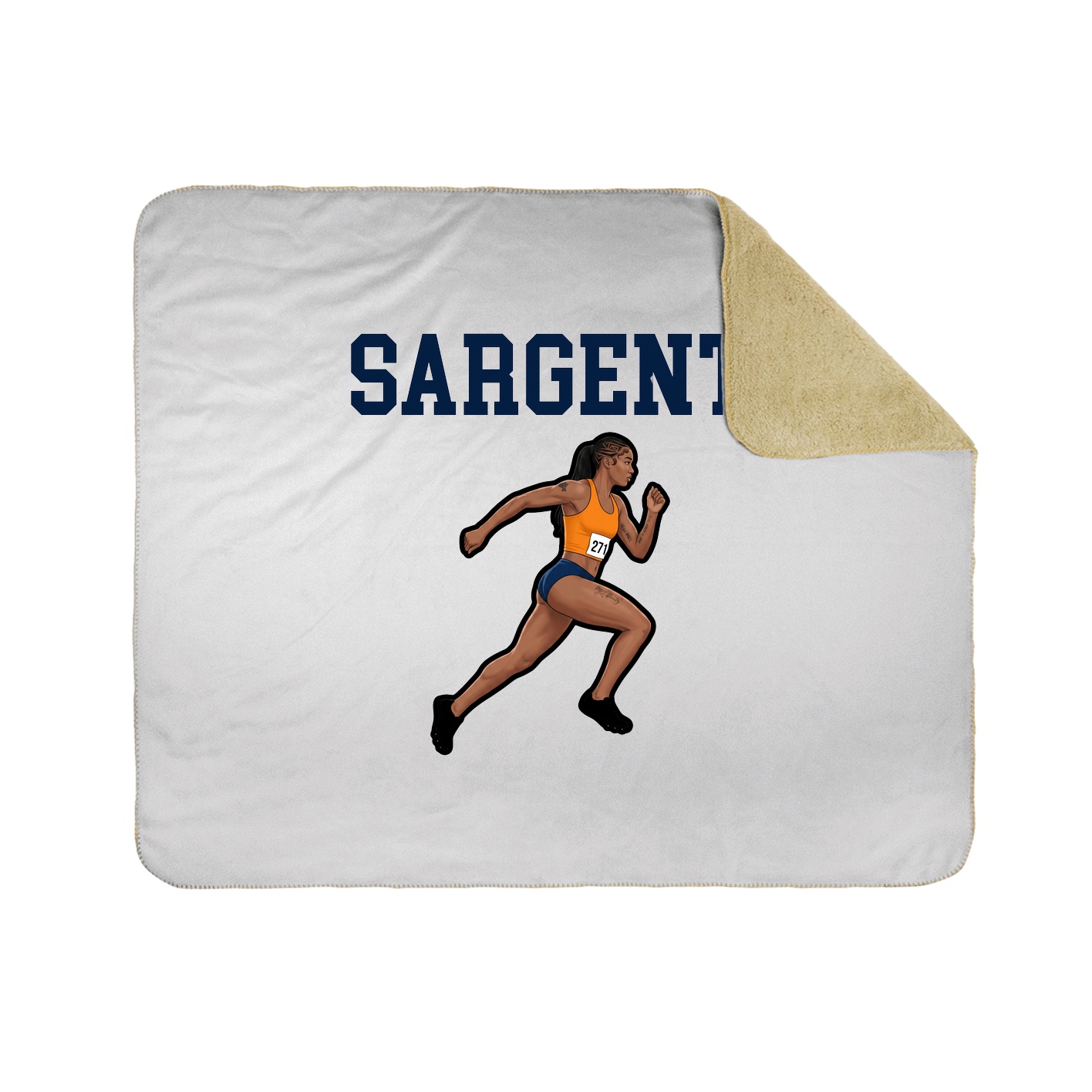 Throw Blanket — Shirsey in White
