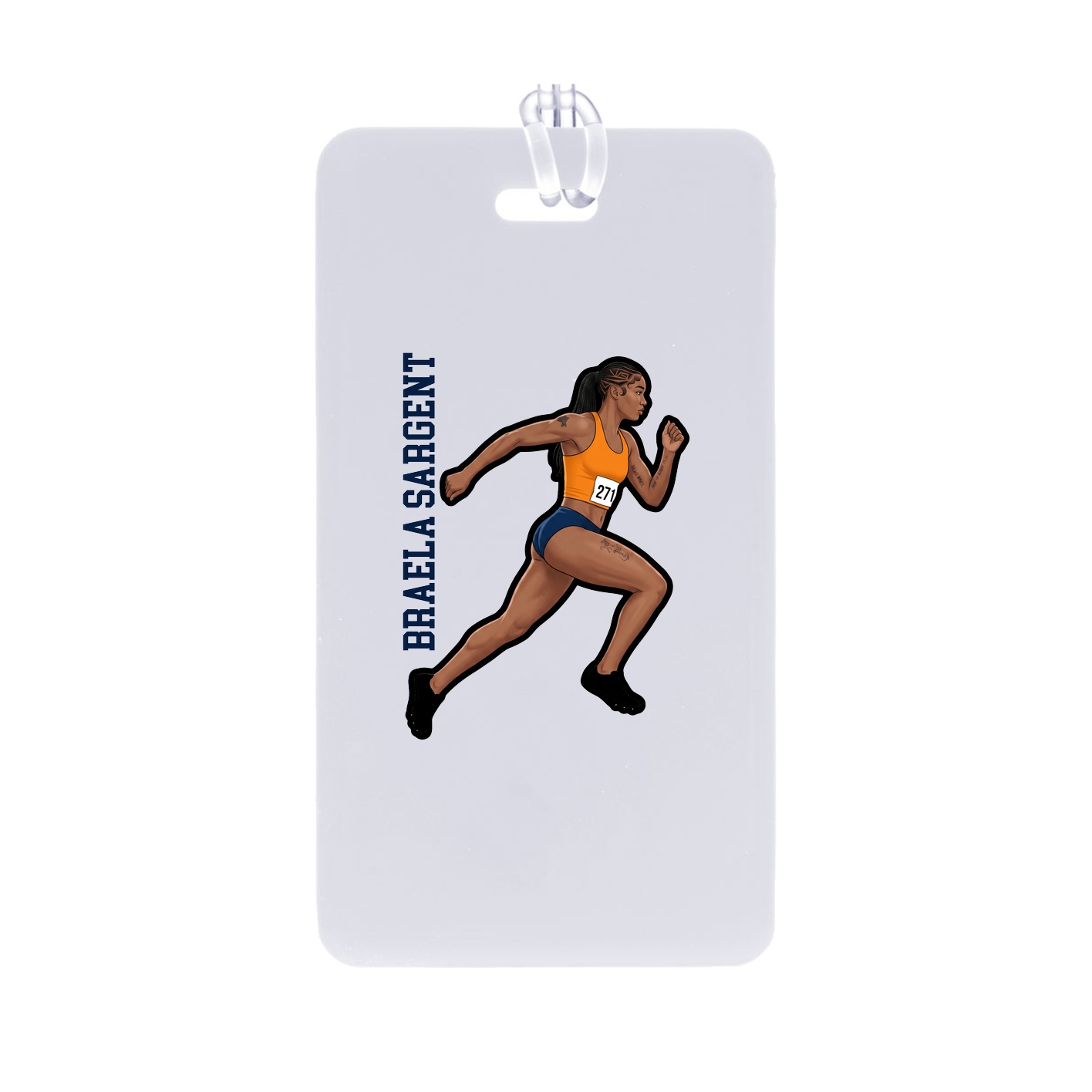 Bag Tag — Name Vertical in Classic