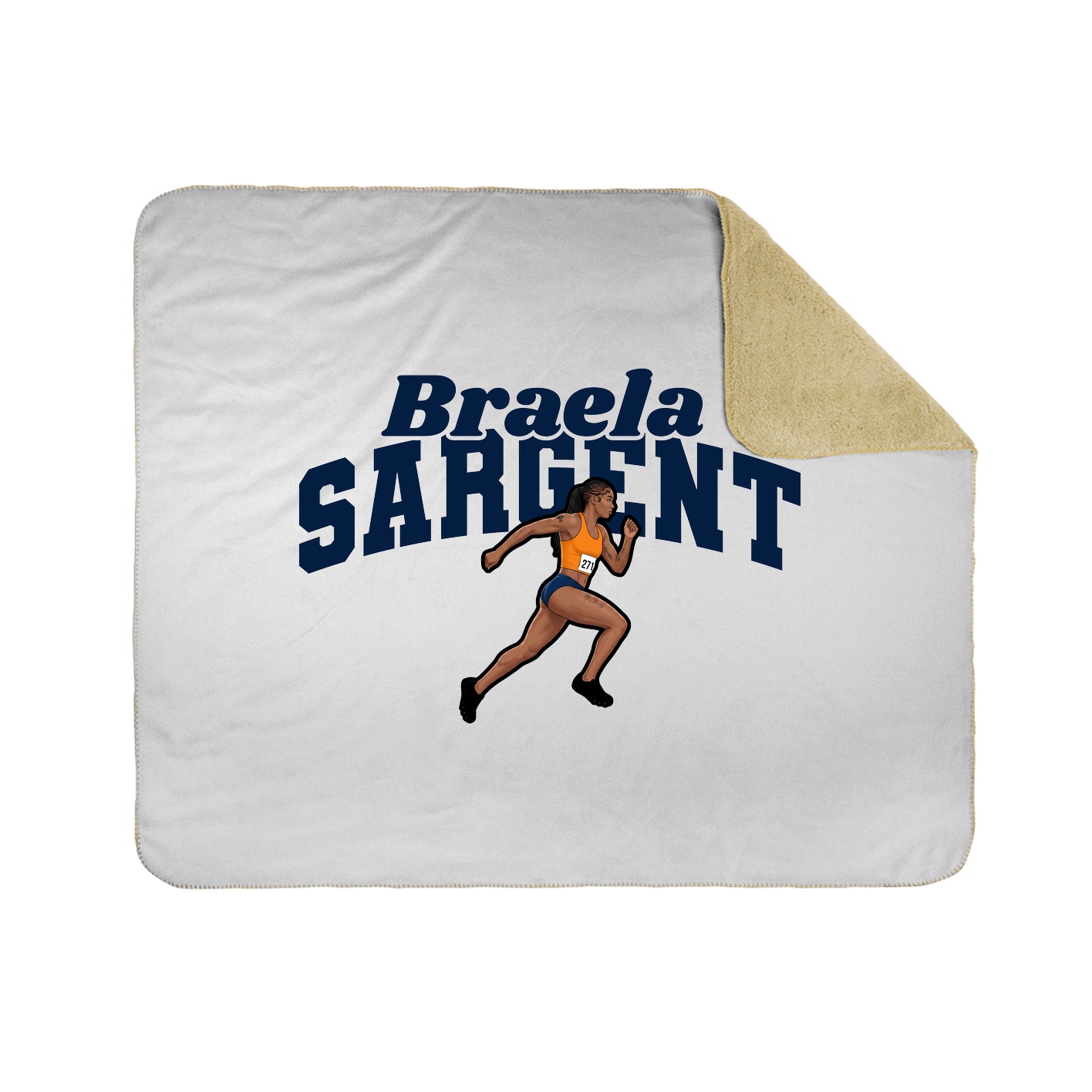 Throw Blanket — Signature Arch in White