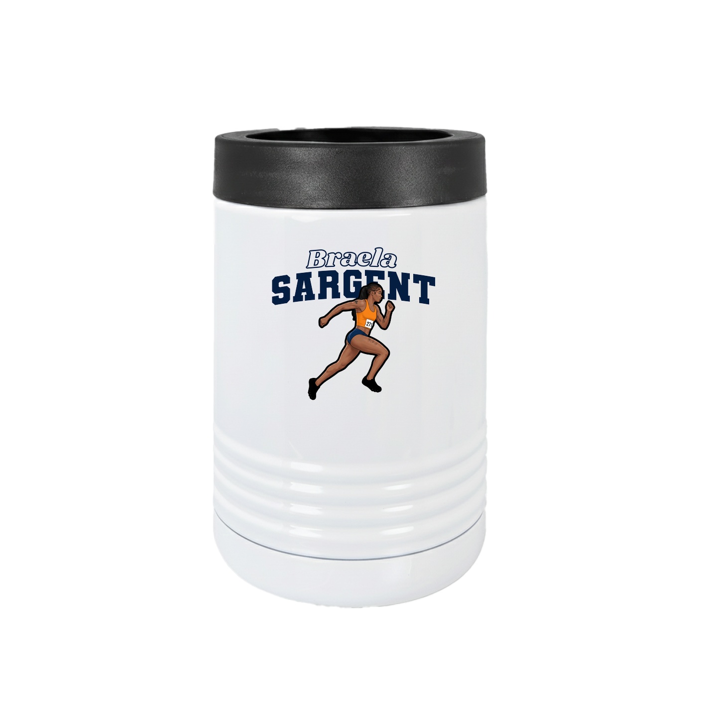 Beverage Holder — Name Arch in White