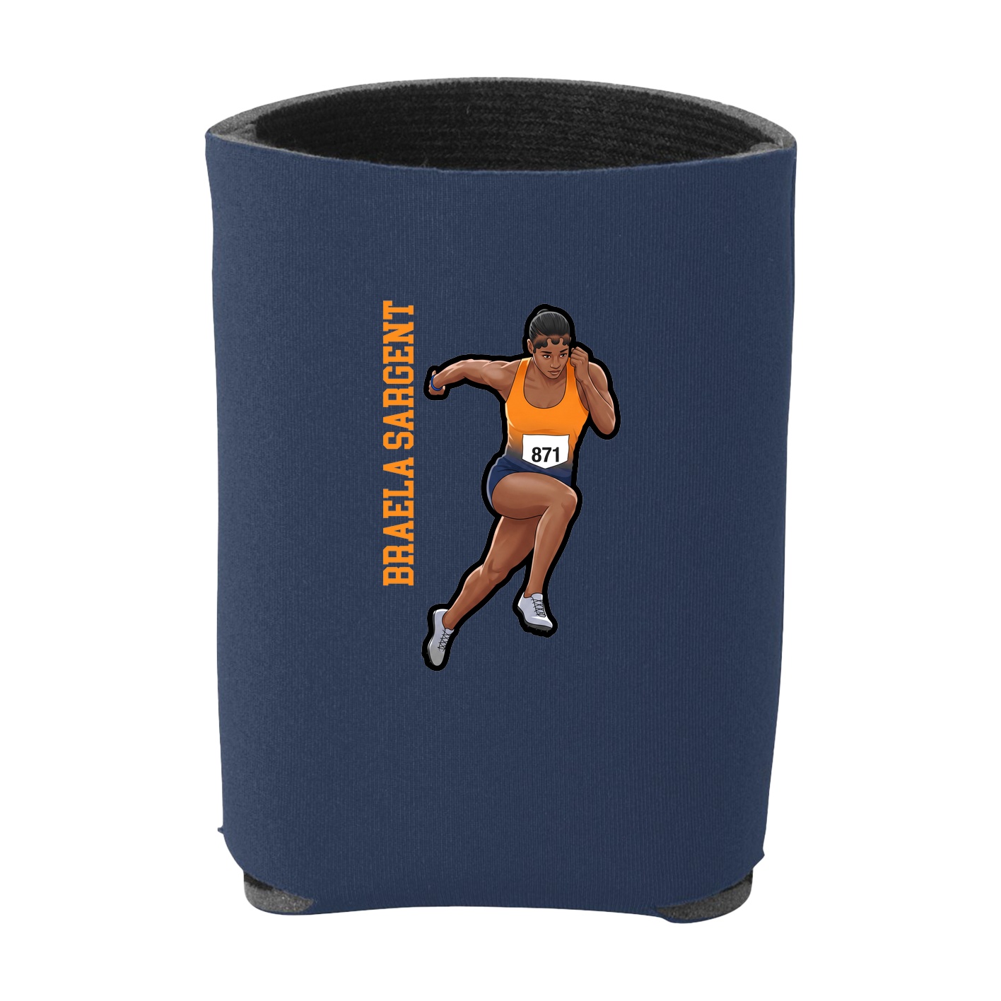 Can Holder — Name Vertical in Navy