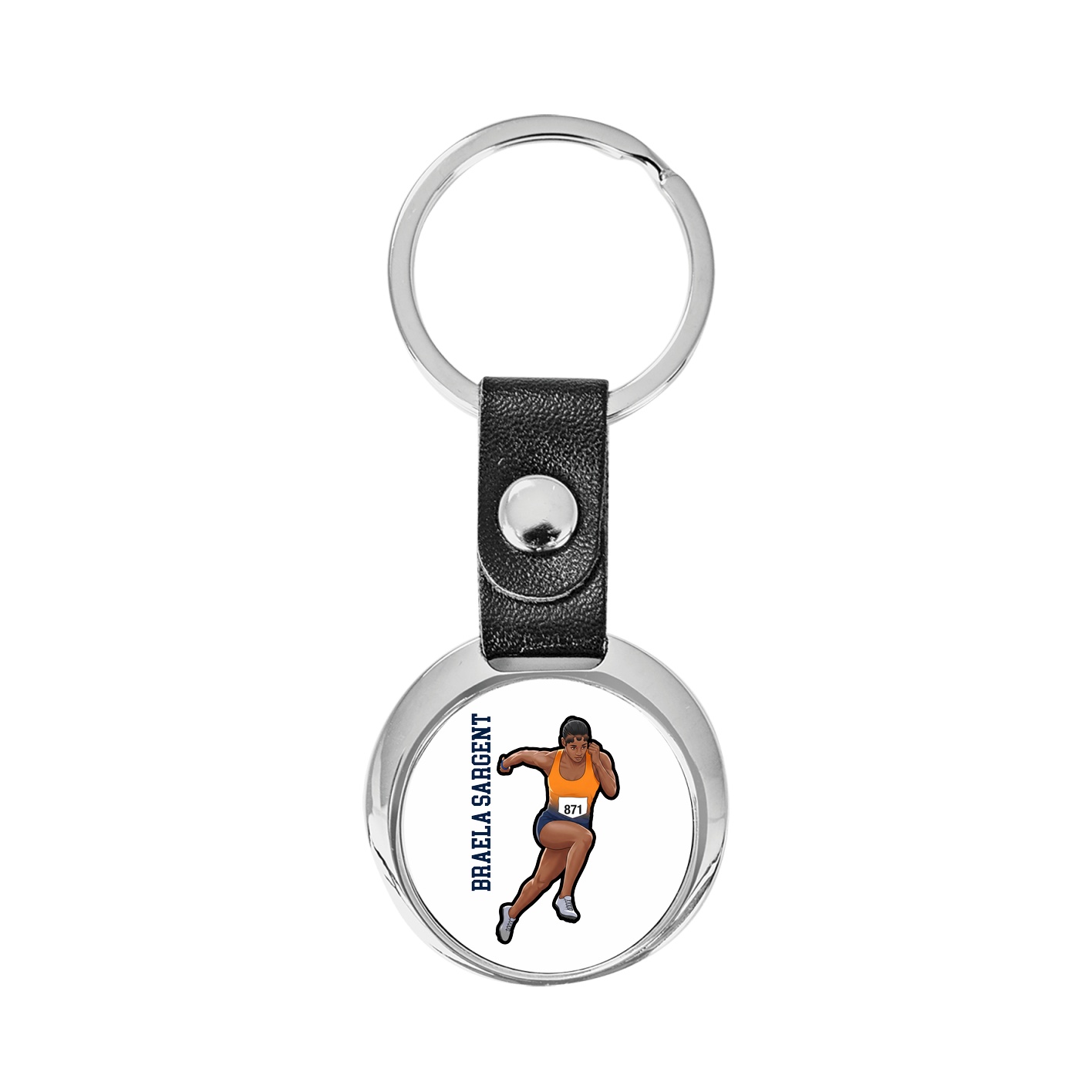 Key Chain — Name Vertical in Classic