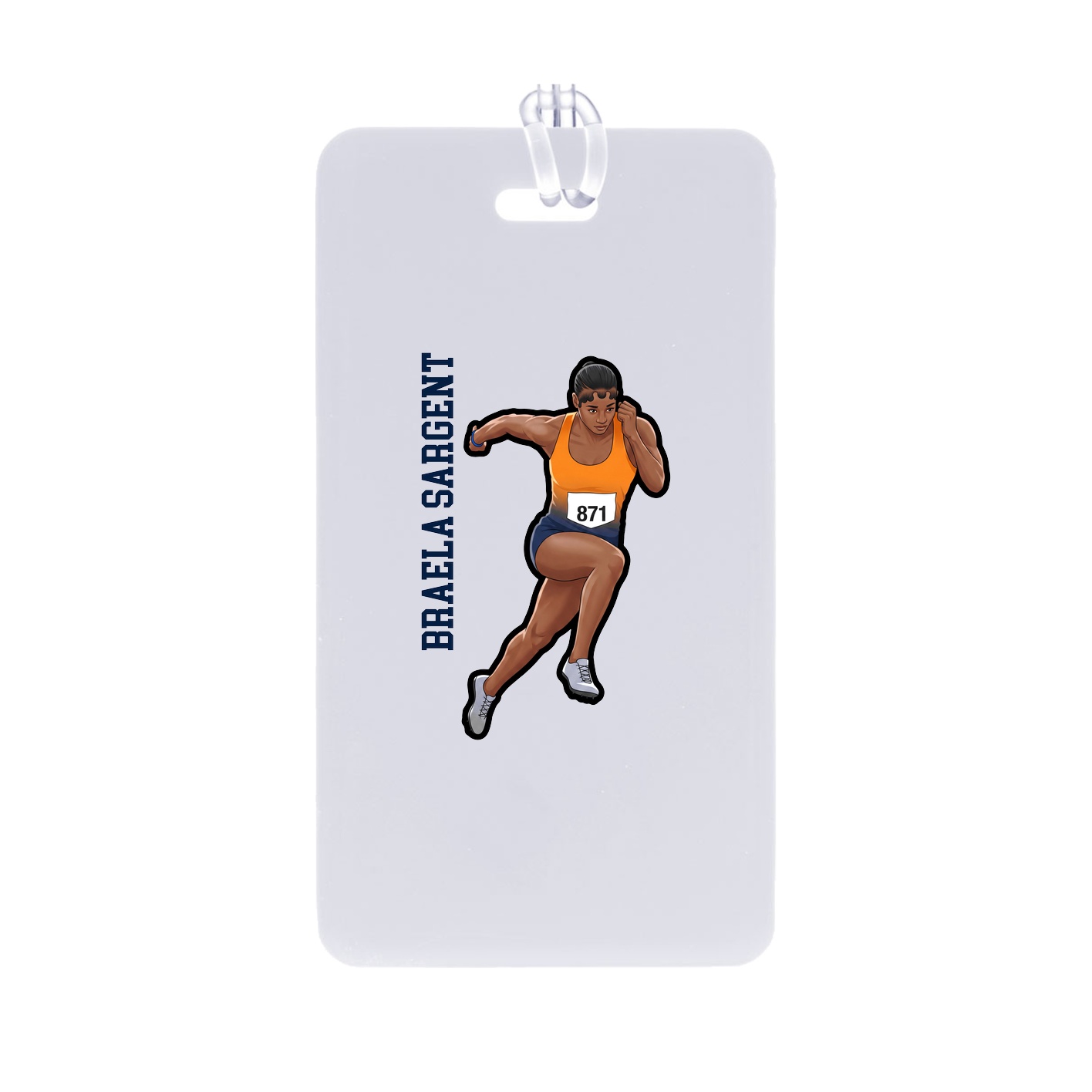 Bag Tag — Name Vertical in Classic