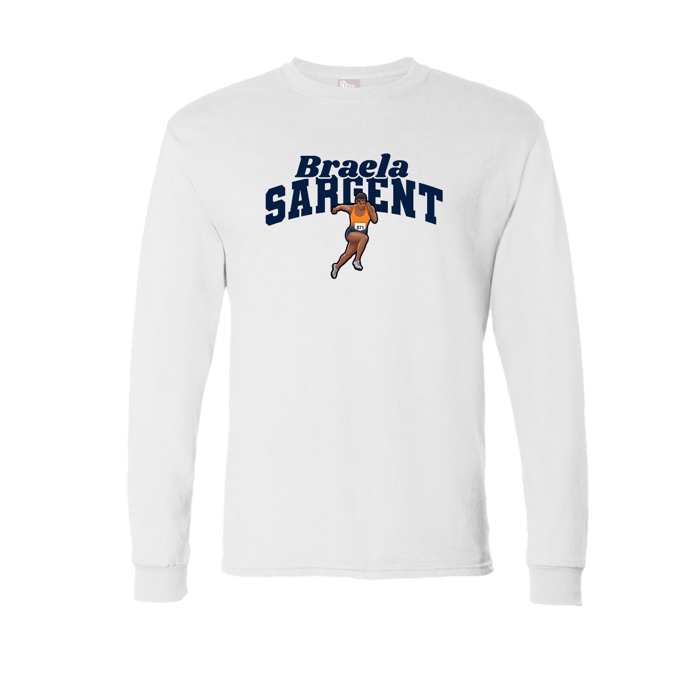 Long Sleeve Tee — Signature Arch in White