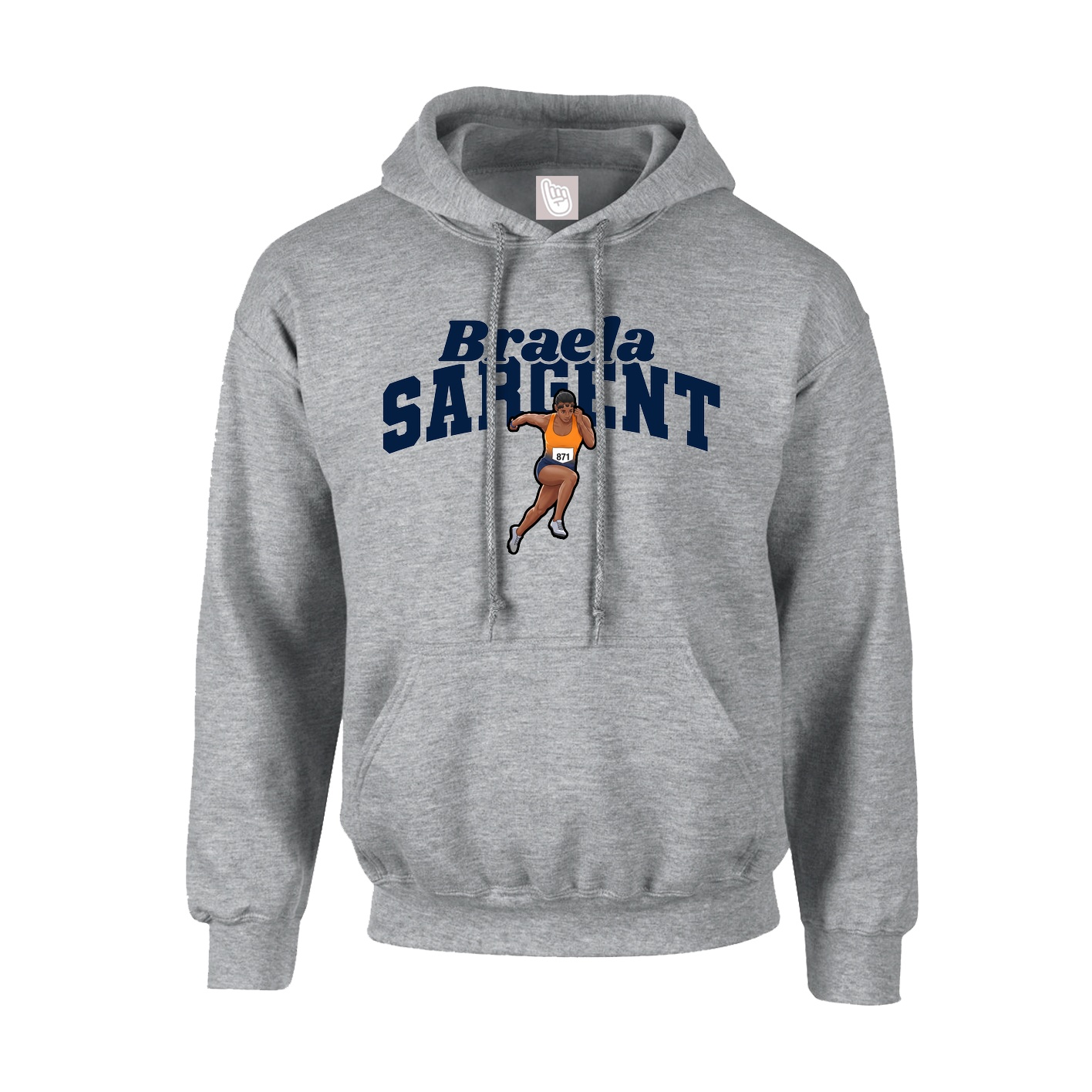 Hoodie — Signature Arch in Grey