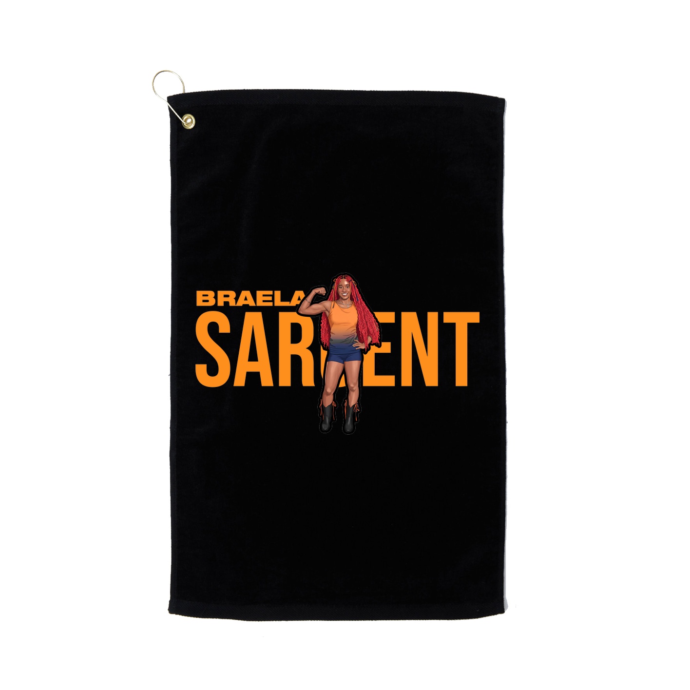 Golf Towel — Player Name in Black