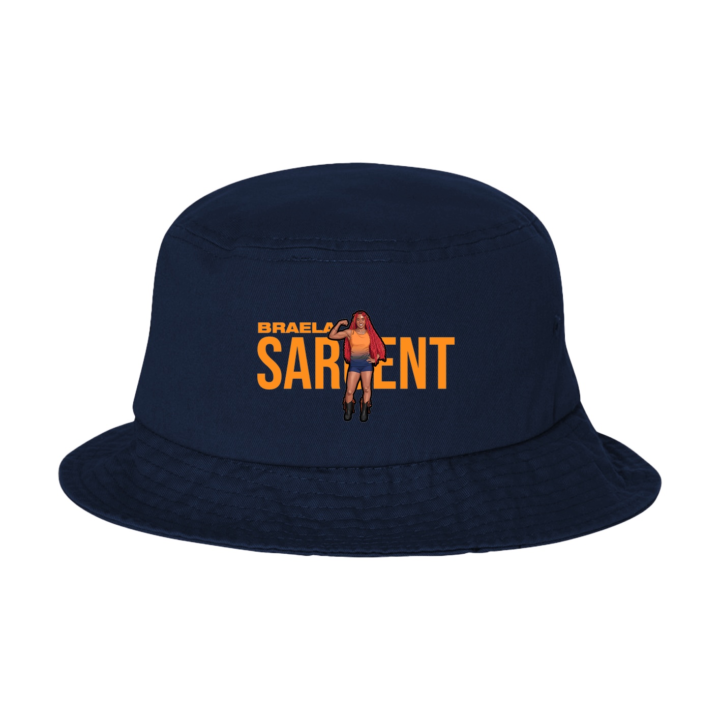 Bucket Cap — Player Name in Navy
