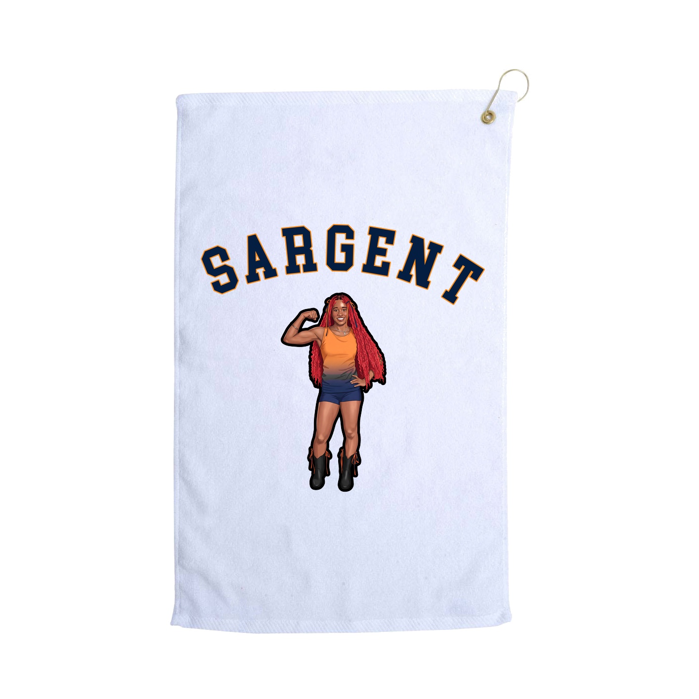 Golf Towel — Shirsey Arch in White
