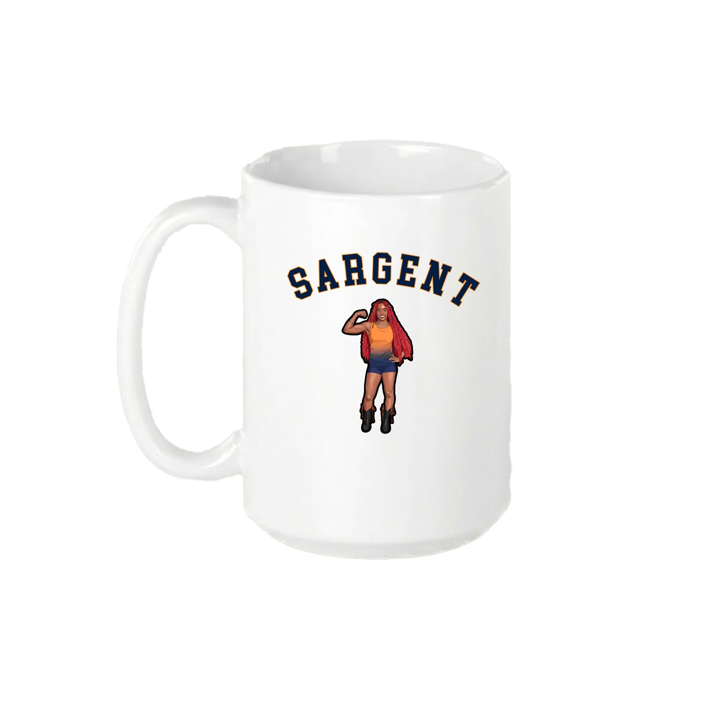 15oz Coffee Mug — Shirsey Arch in White