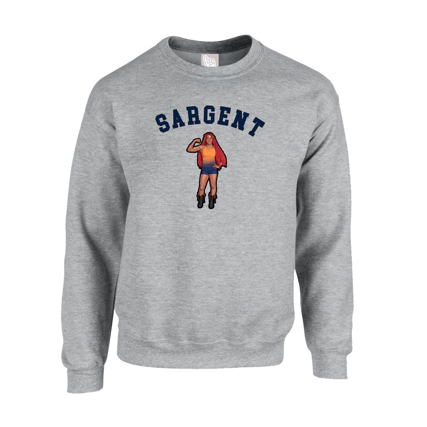 Fleece Crew — Shirsey Arch in Grey
