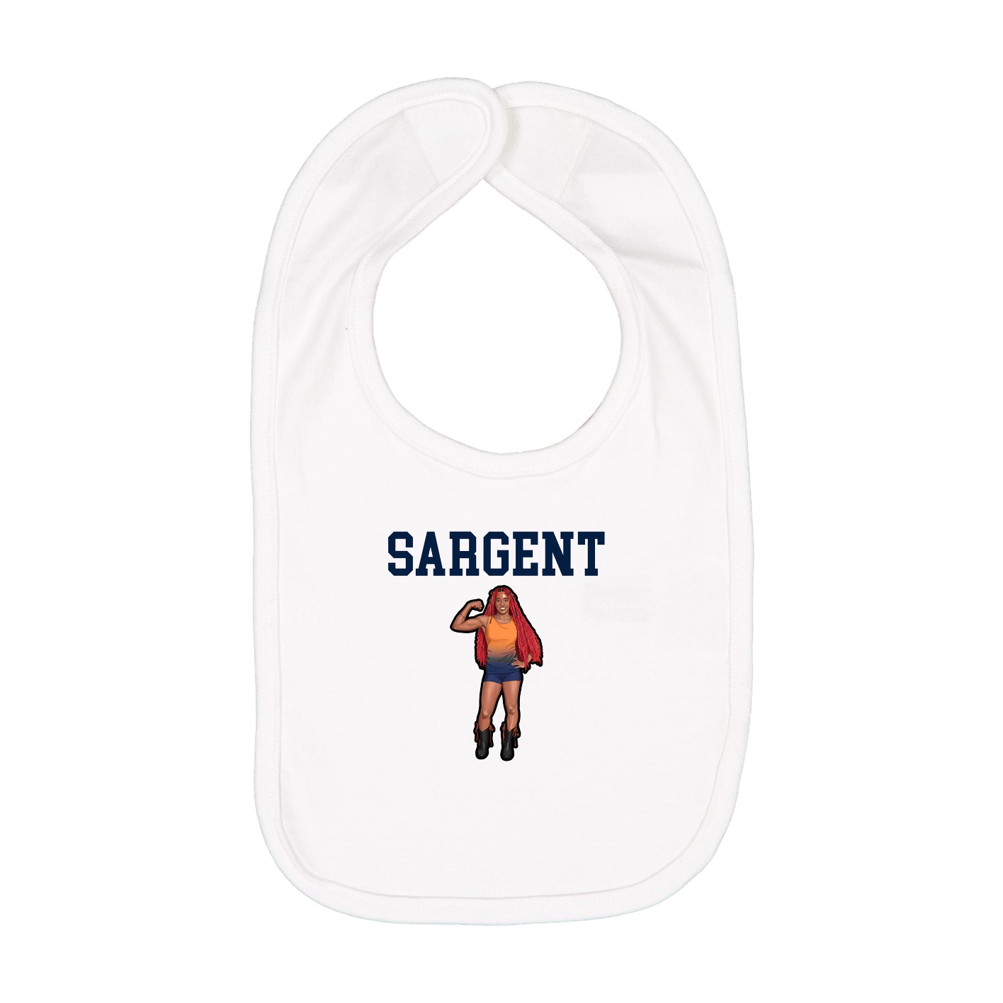 Infant Bib — Shirsey in White