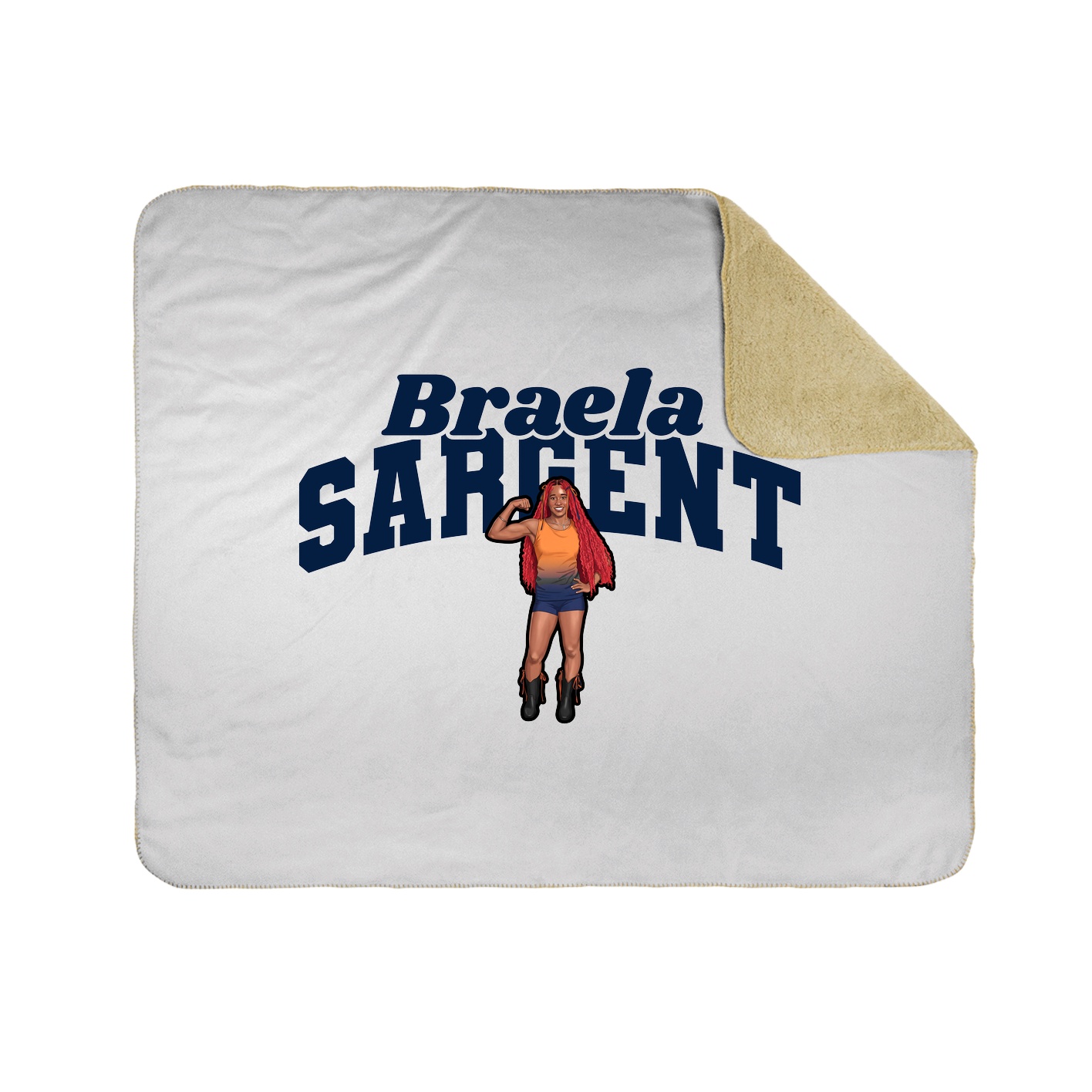 Throw Blanket — Signature Arch in White