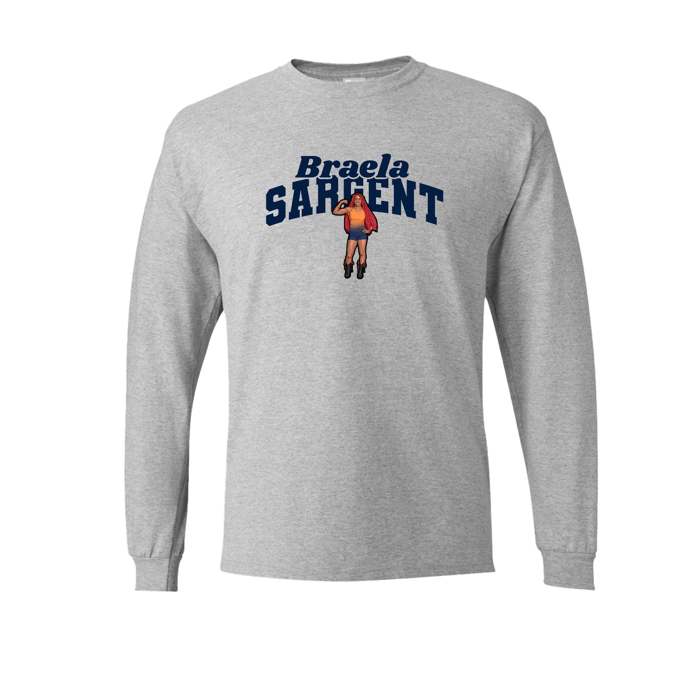 Long Sleeve Tee — Signature Arch in Grey
