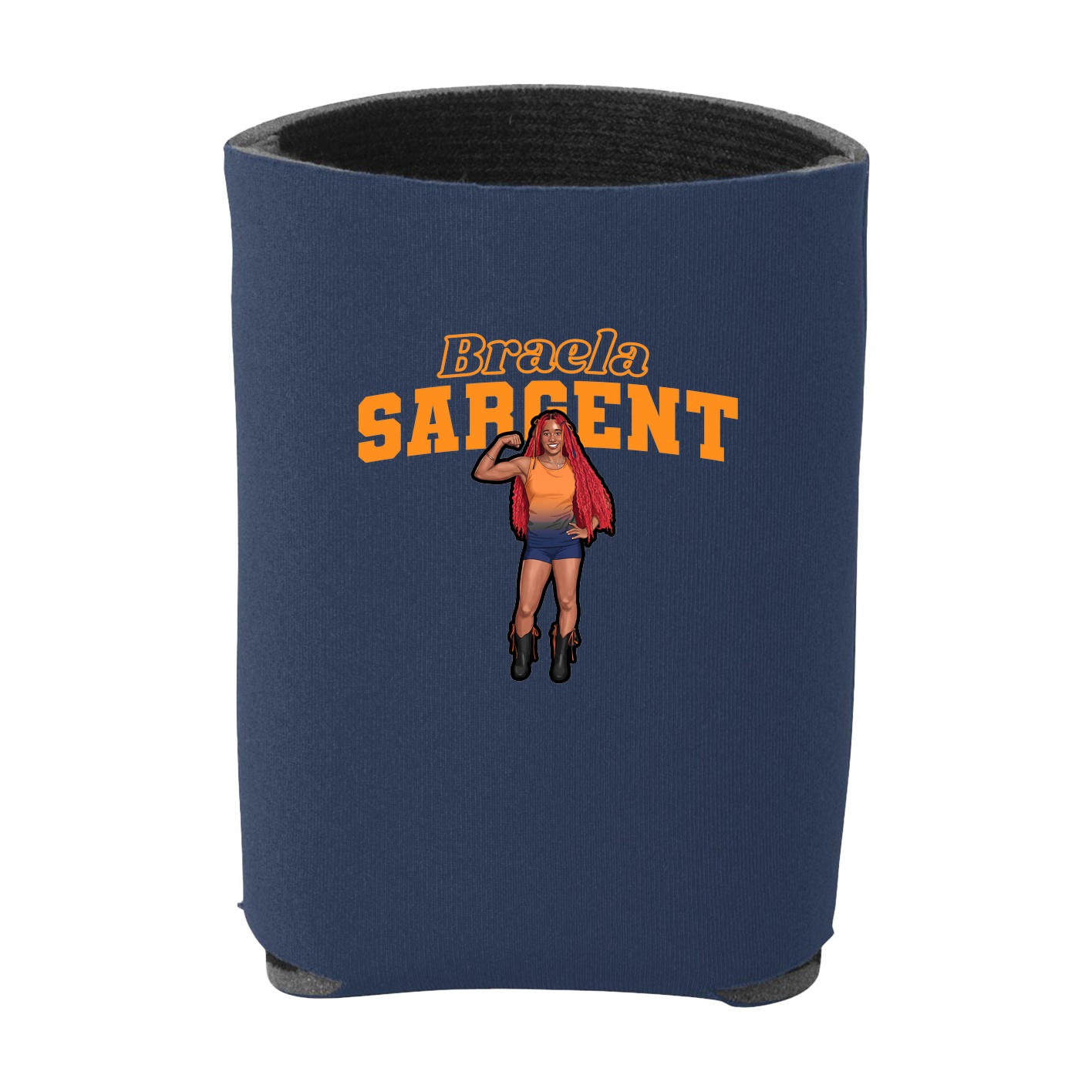 Can Holder — Name Arch in Navy