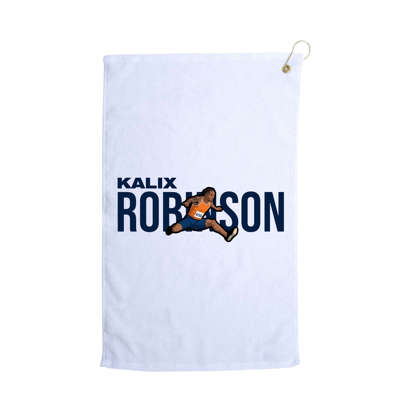 Golf Towel — Player Name in White