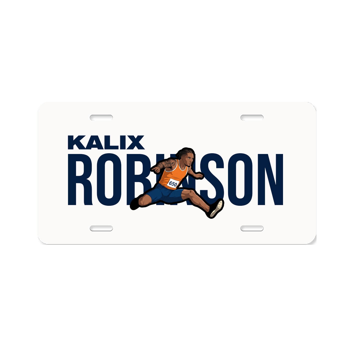License Plate — Player Name in Classic