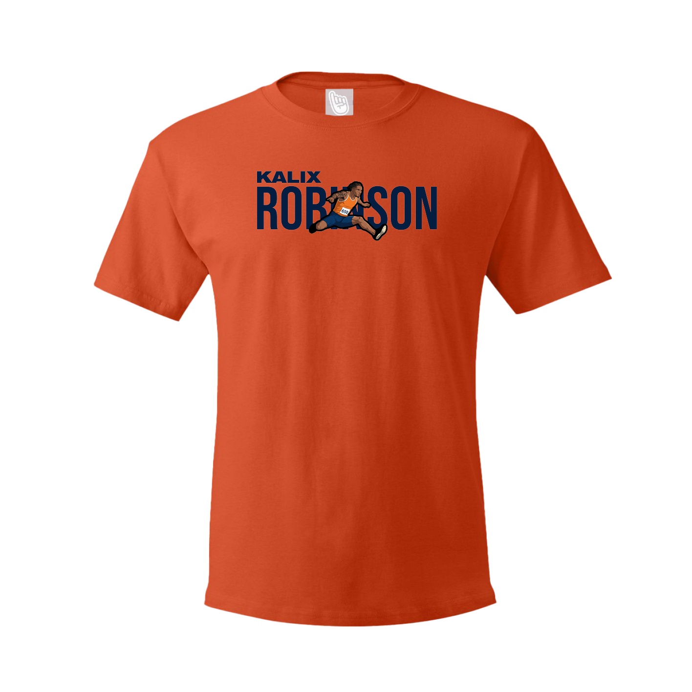 Youth Tee — Player Name in Orange