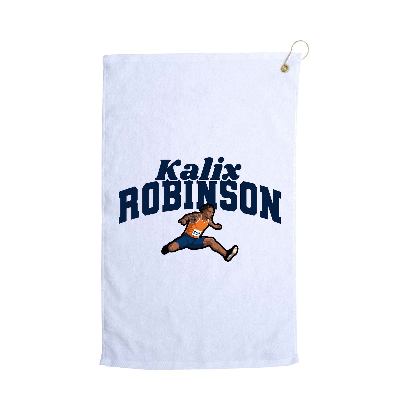 Golf Towel — Signature Arch in White