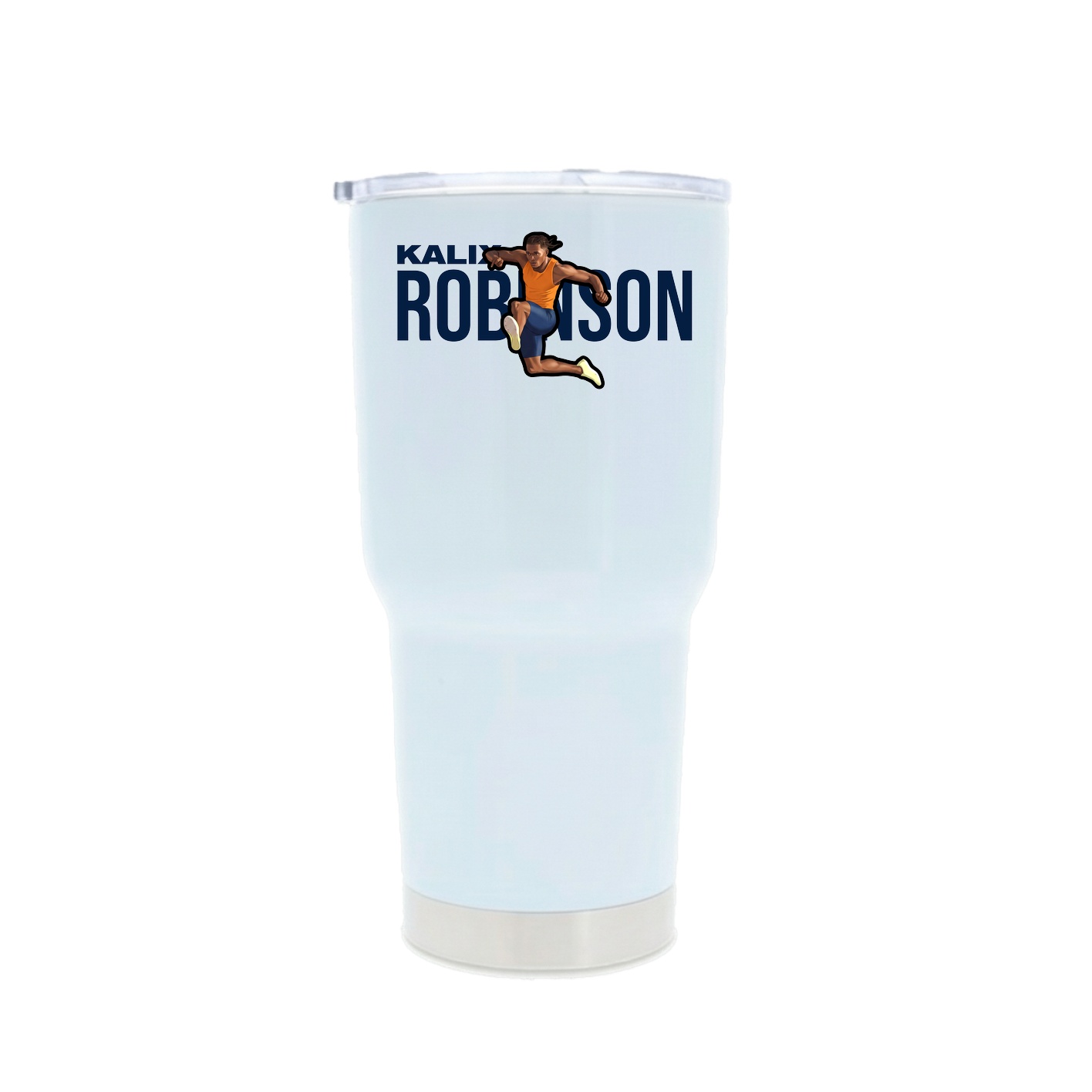 30oz Stainless Steel Tumbler — Player Name in White