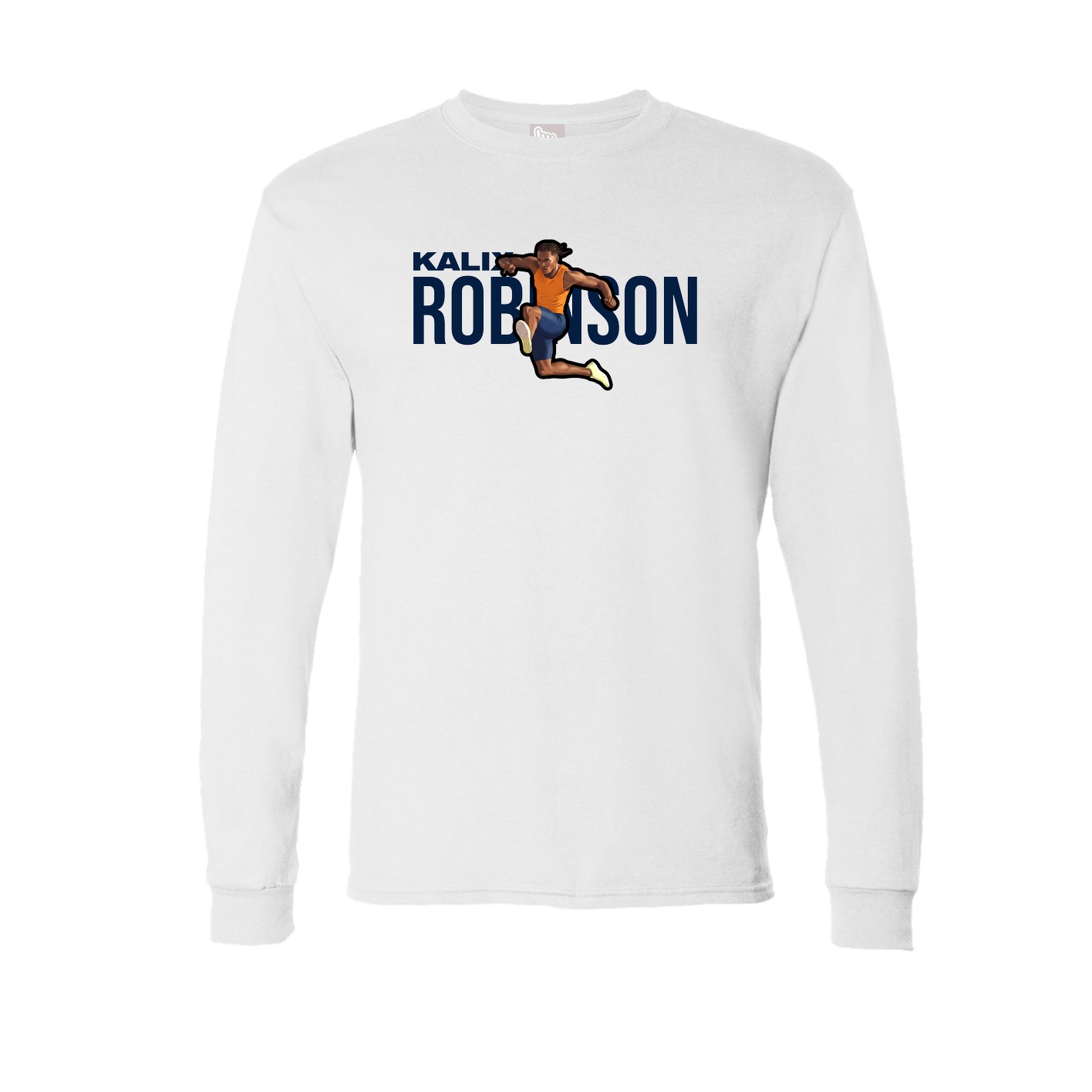 Long Sleeve Tee — Player Name in White