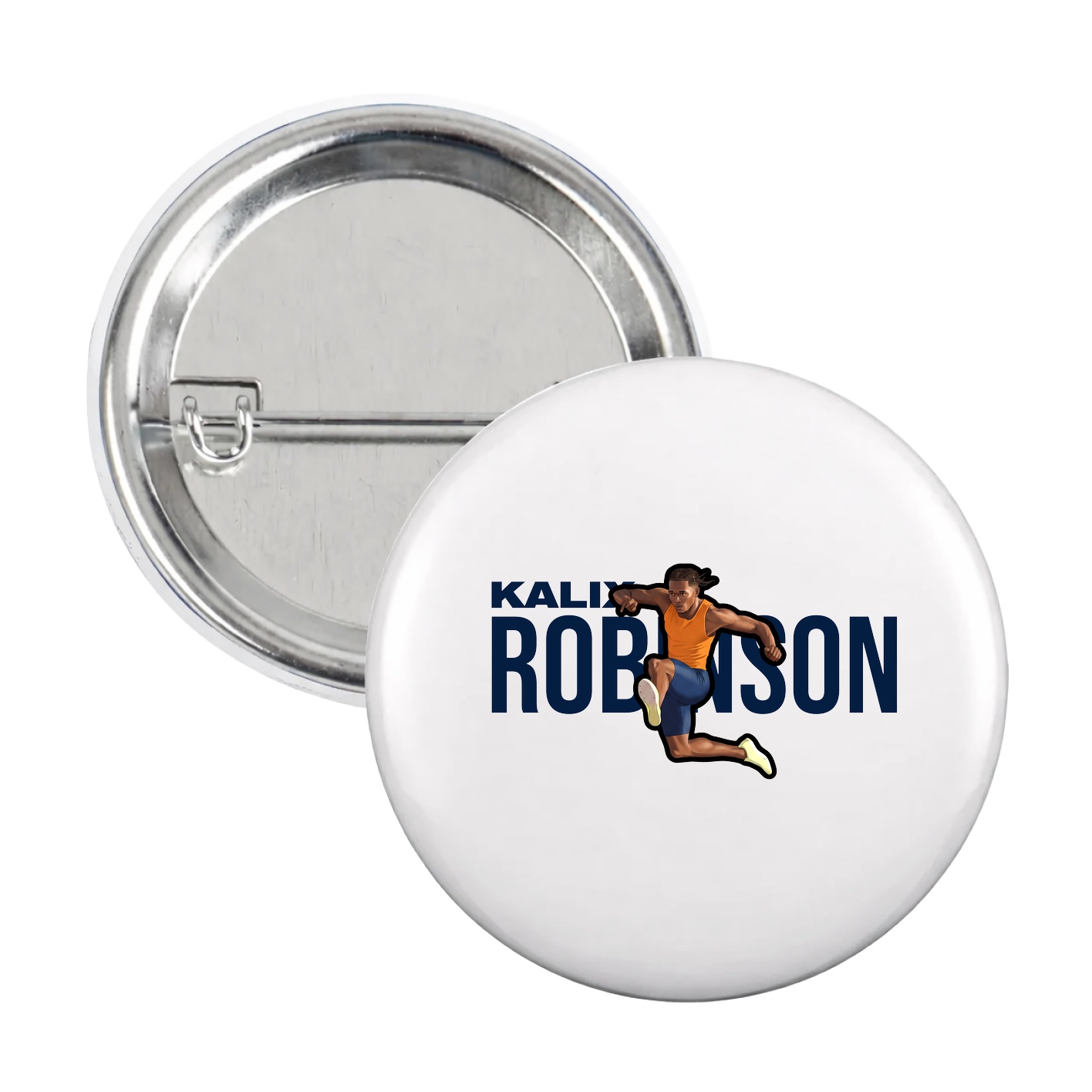 Game Day Button — Player Name in White