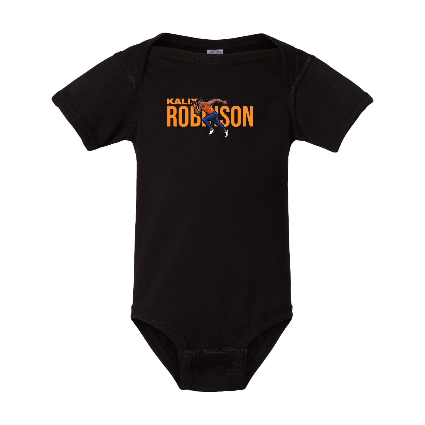 Baby Onesie — Player Name in Black