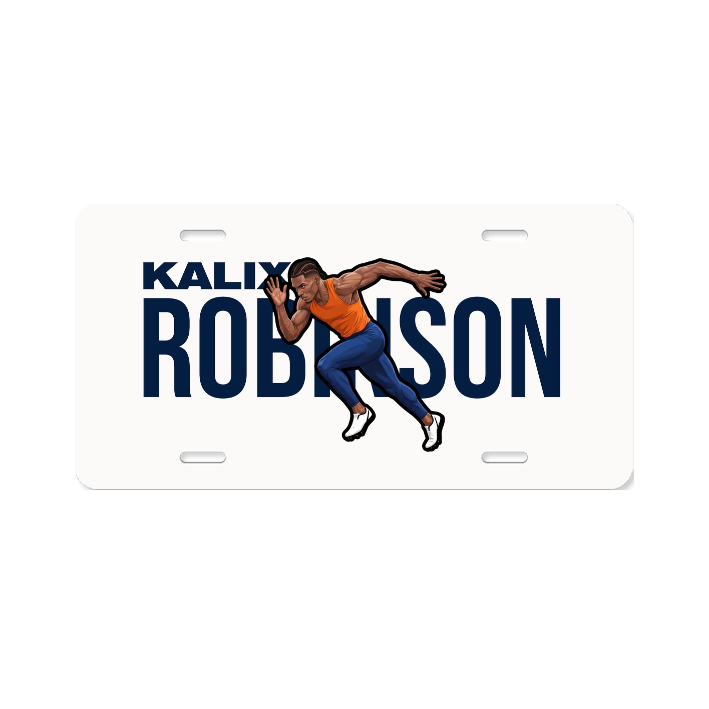License Plate — Player Name in Classic
