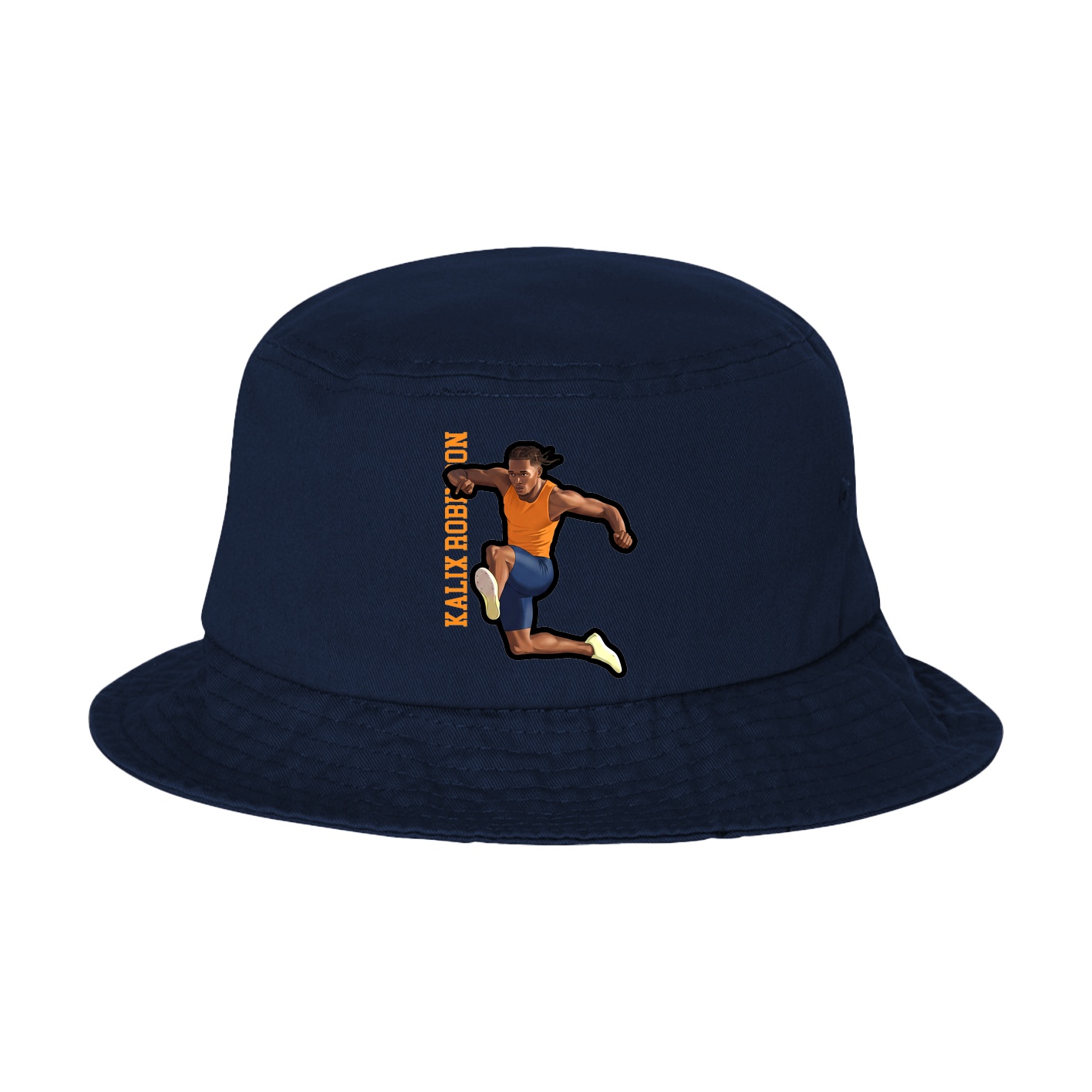 Bucket Cap — Name Vertical in Navy