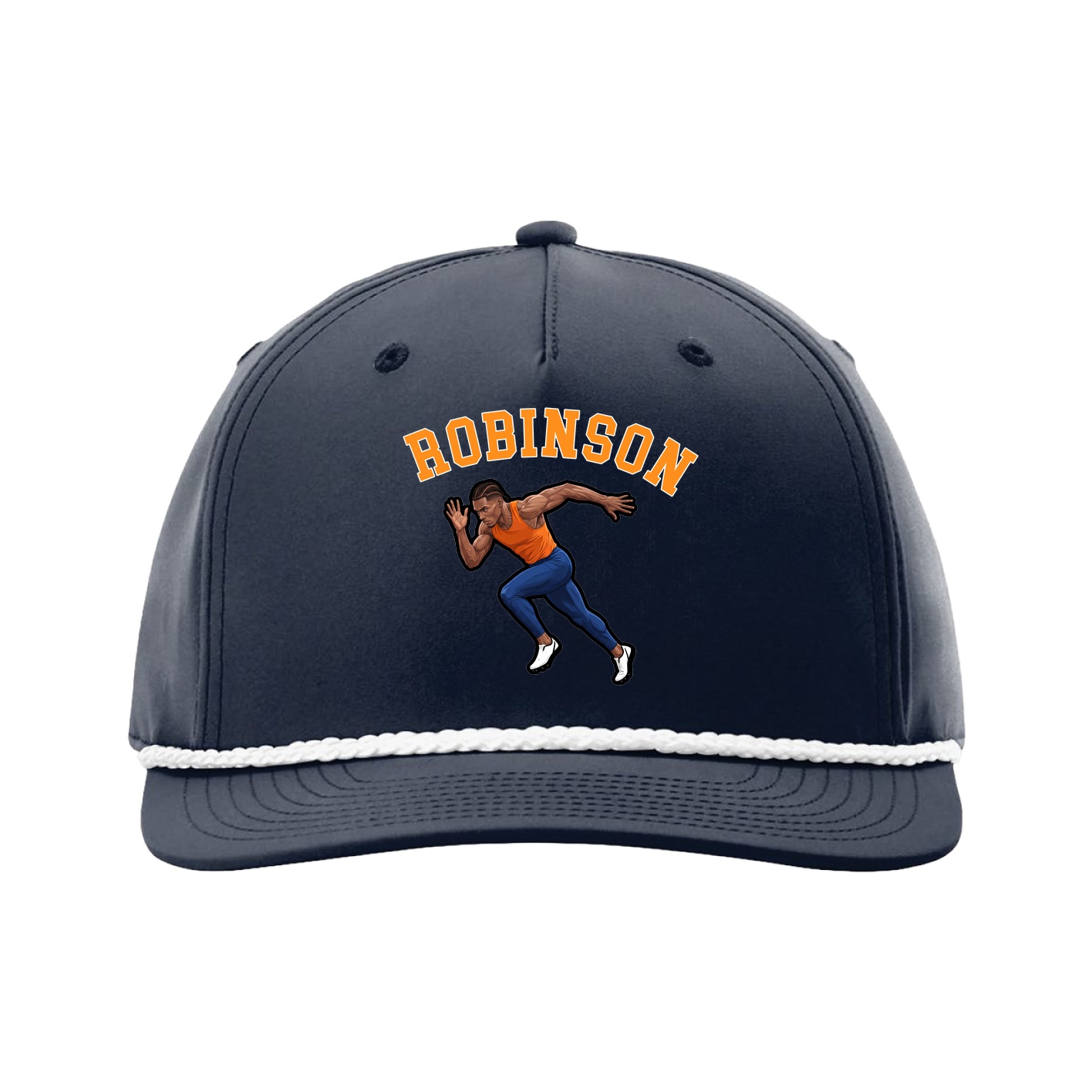 Five-Panel Classic Rope Cap — Shirsey Arch in Navy