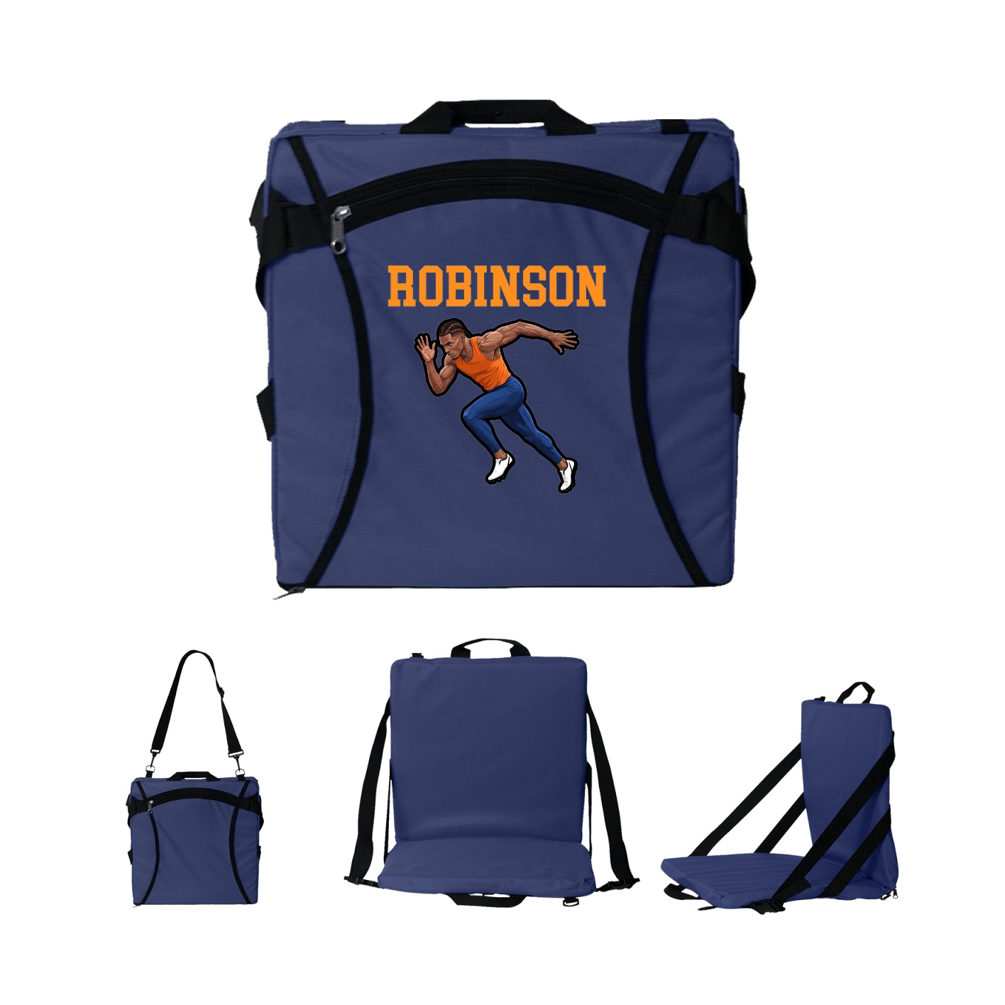 Folding Stadium Seat — Shirsey in Navy