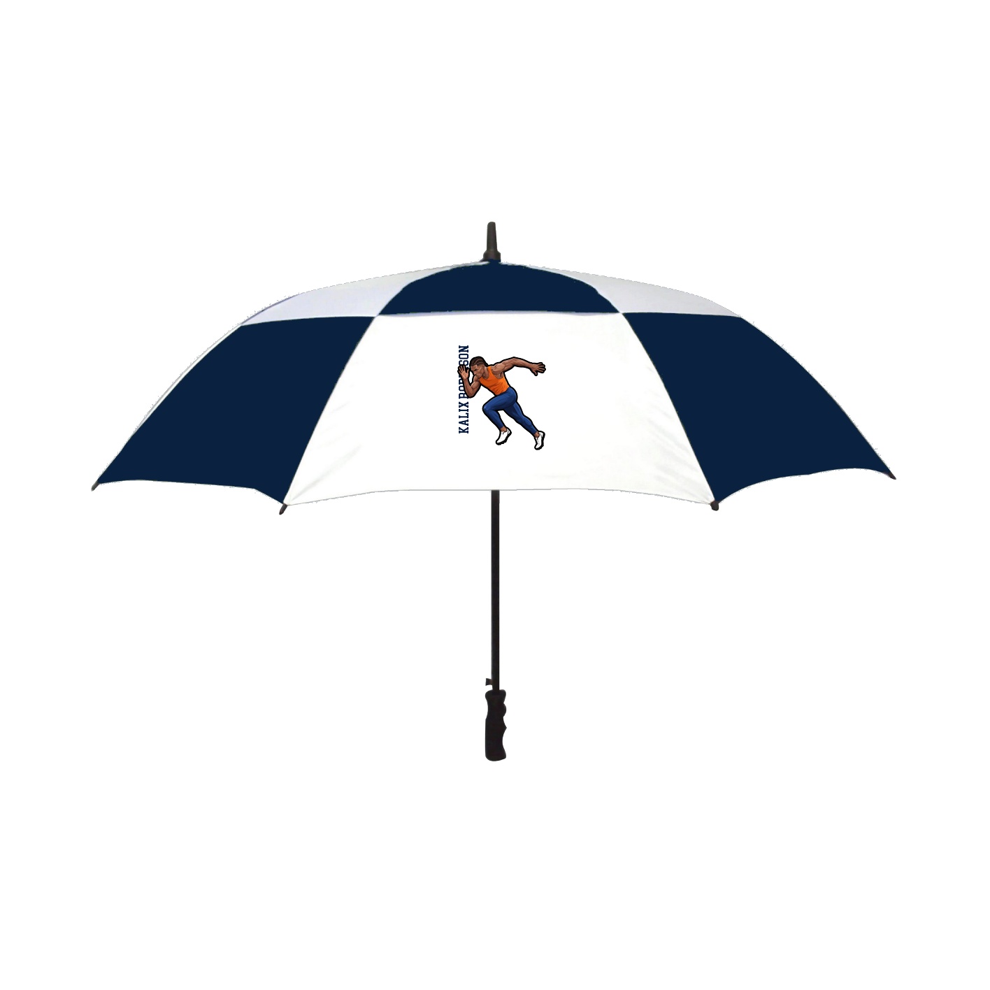 Golf Umbrella — Name Vertical in Navy