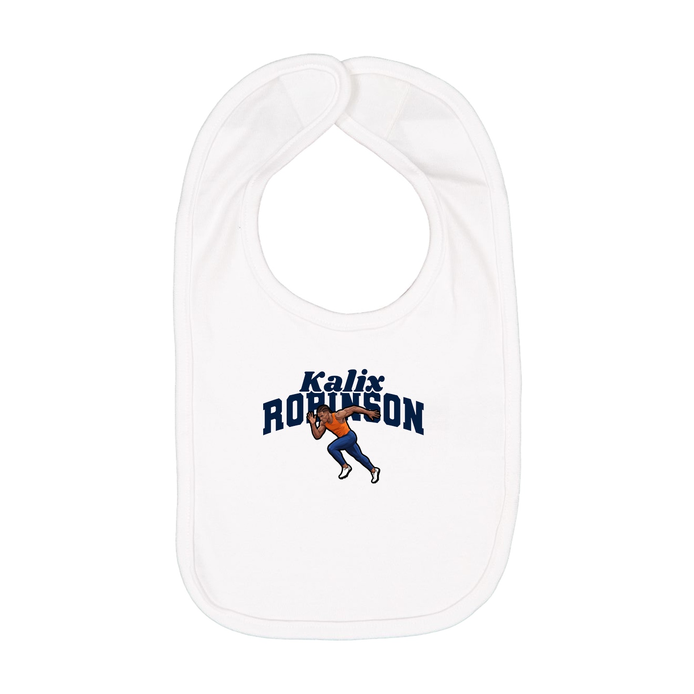Infant Bib — Signature Arch in White