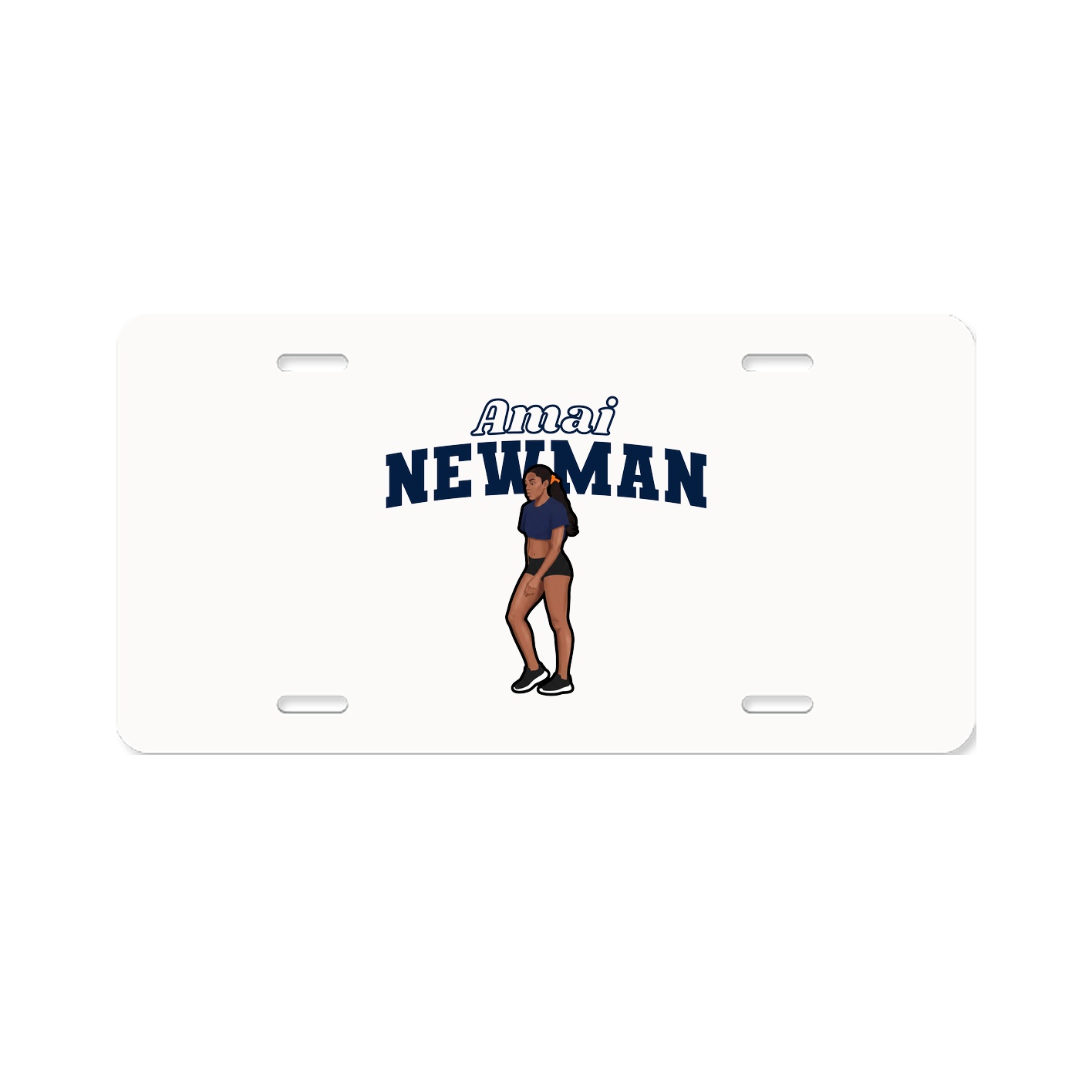 License Plate — Name Arch in Classic
