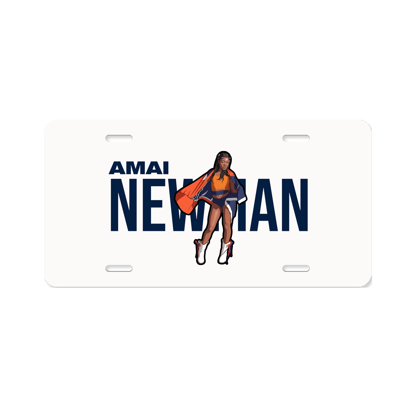 License Plate — Player Name in Classic