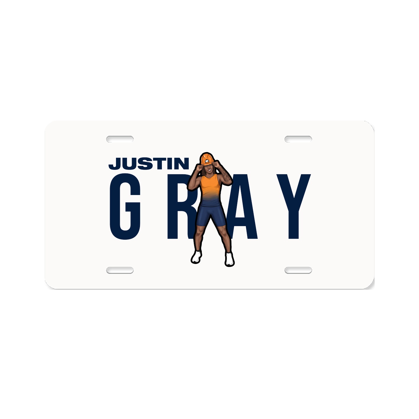 License Plate — Player Name in Classic