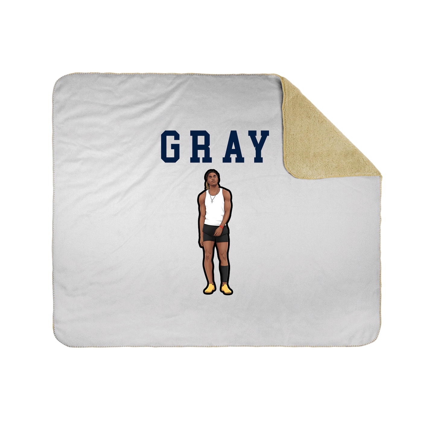 Throw Blanket — Shirsey in White
