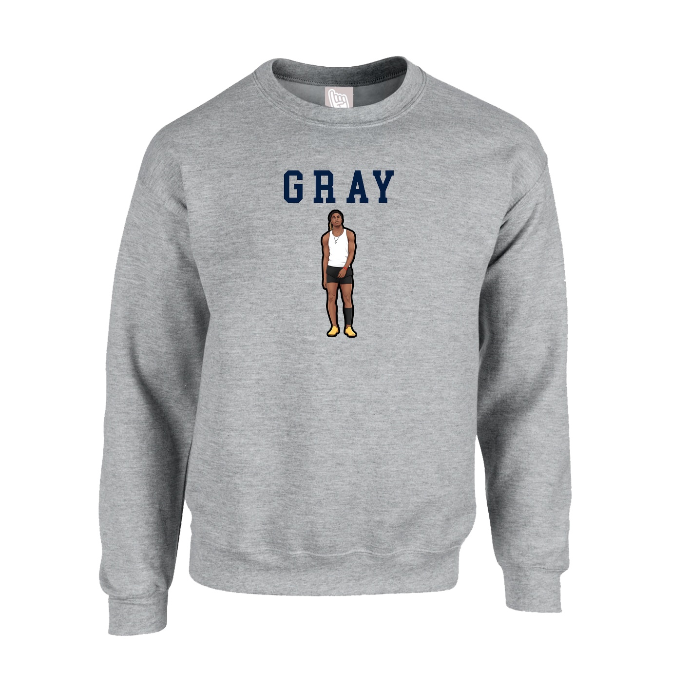 Fleece Crew — Shirsey in Grey