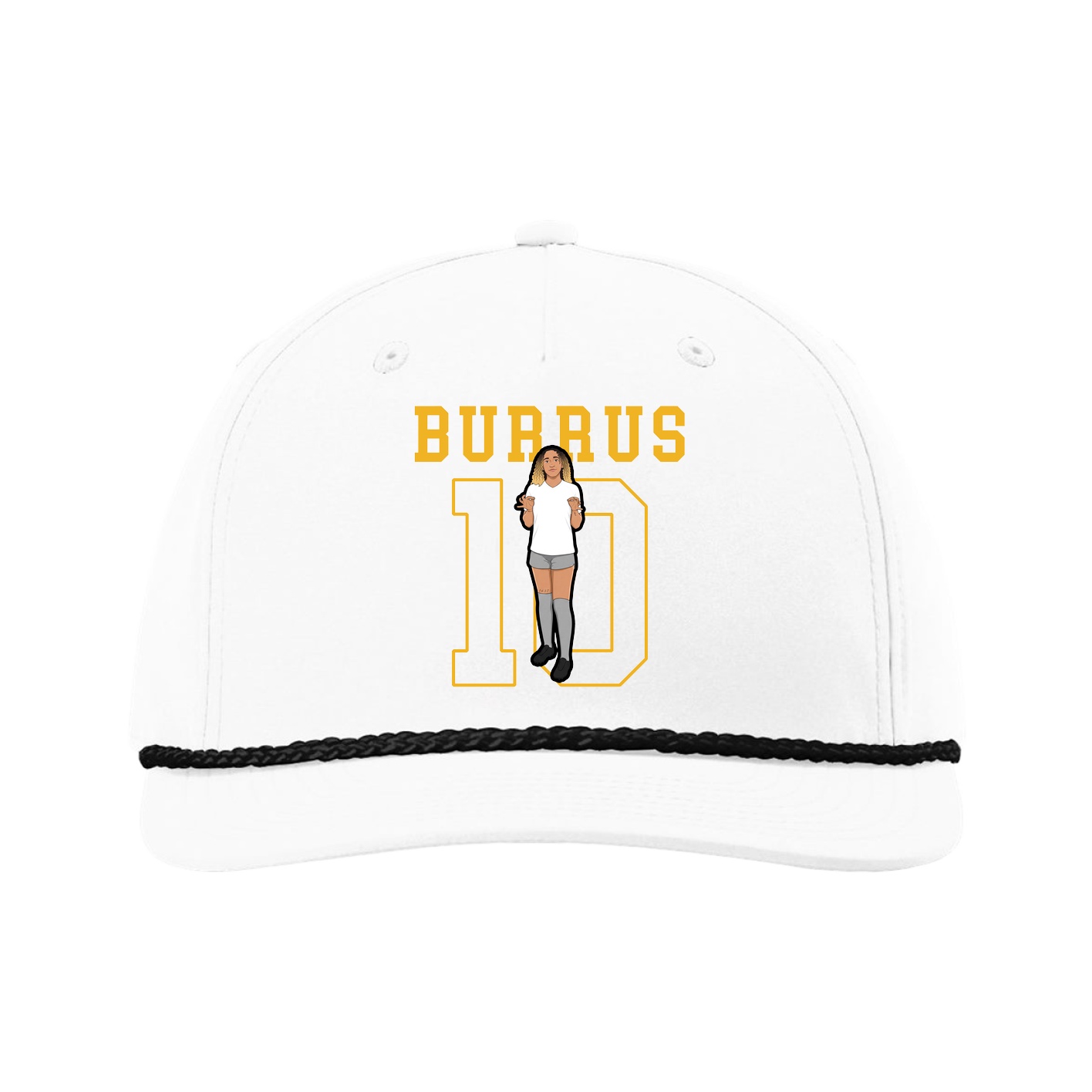 Five-Panel Classic Rope Cap — Shirsey in White