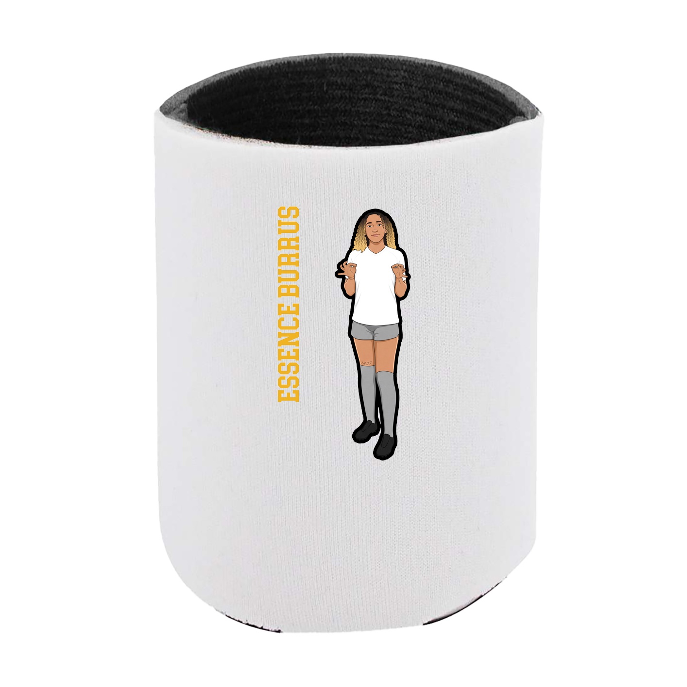 Can Holder — Name Vertical in White
