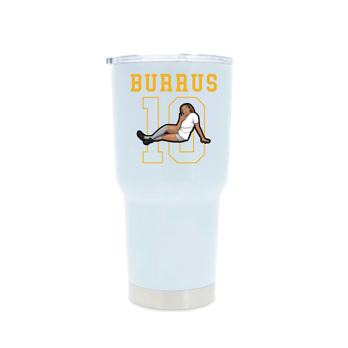 30oz Stainless Steel Tumbler — Shirsey in White
