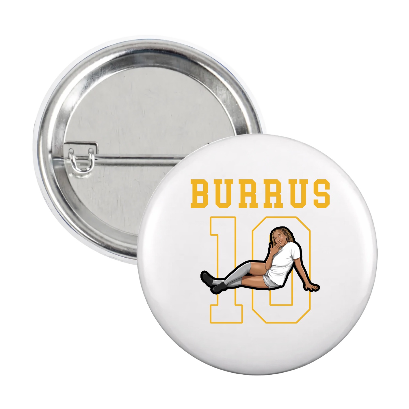 Game Day Button — Shirsey in White
