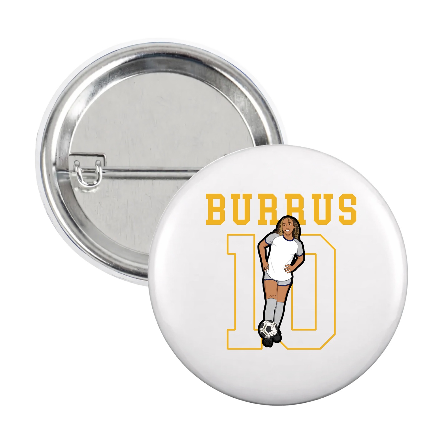 Game Day Button — Shirsey in White