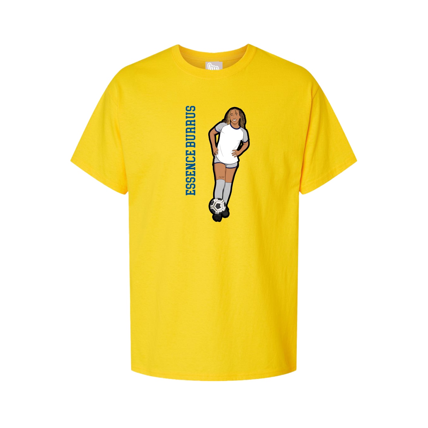 Tee — Name Vertical in Gold