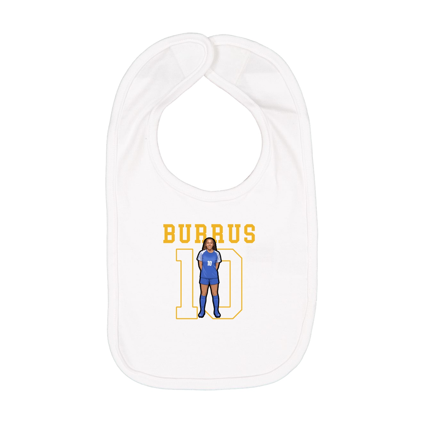 Infant Bib — Shirsey in White