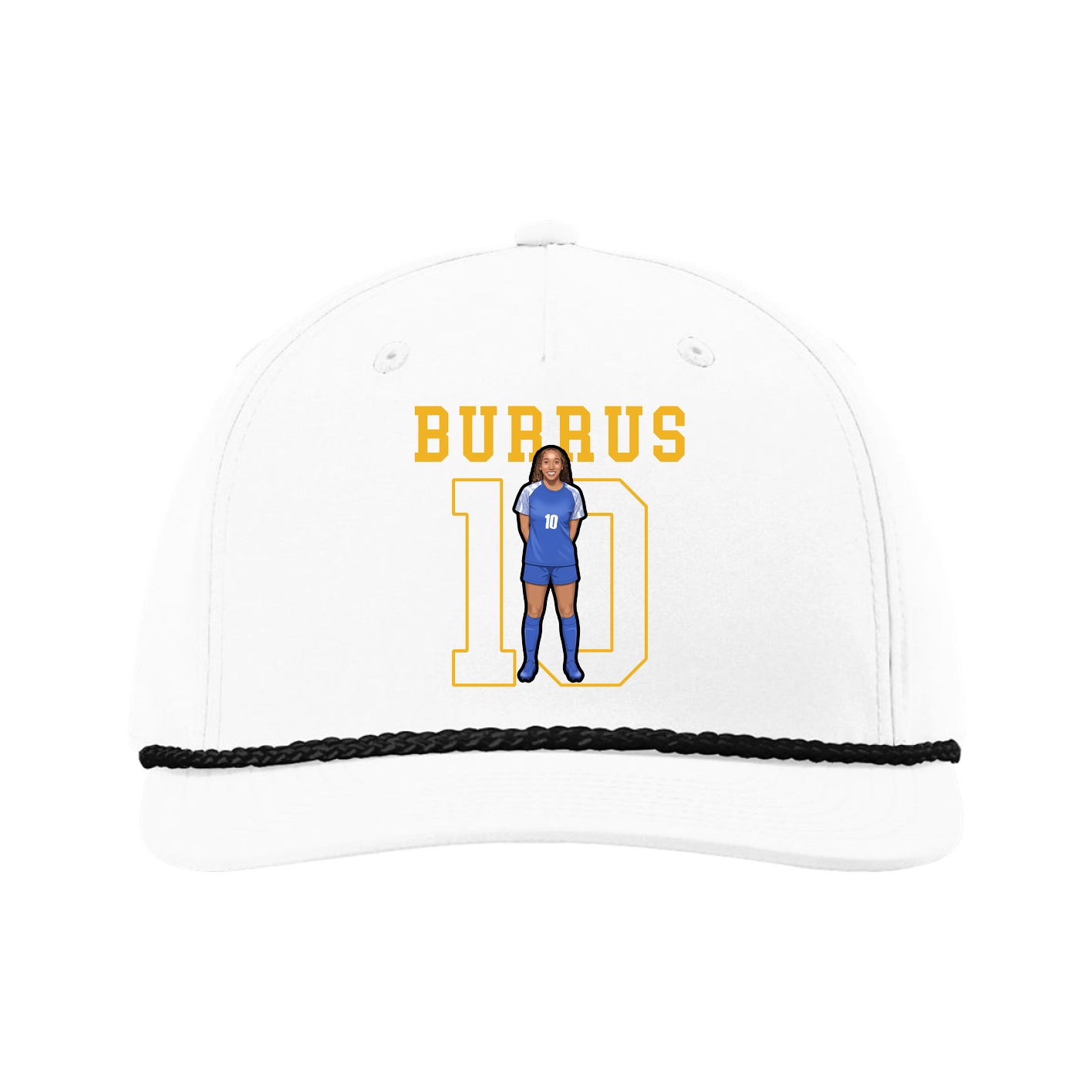 Five-Panel Classic Rope Cap — Shirsey in White