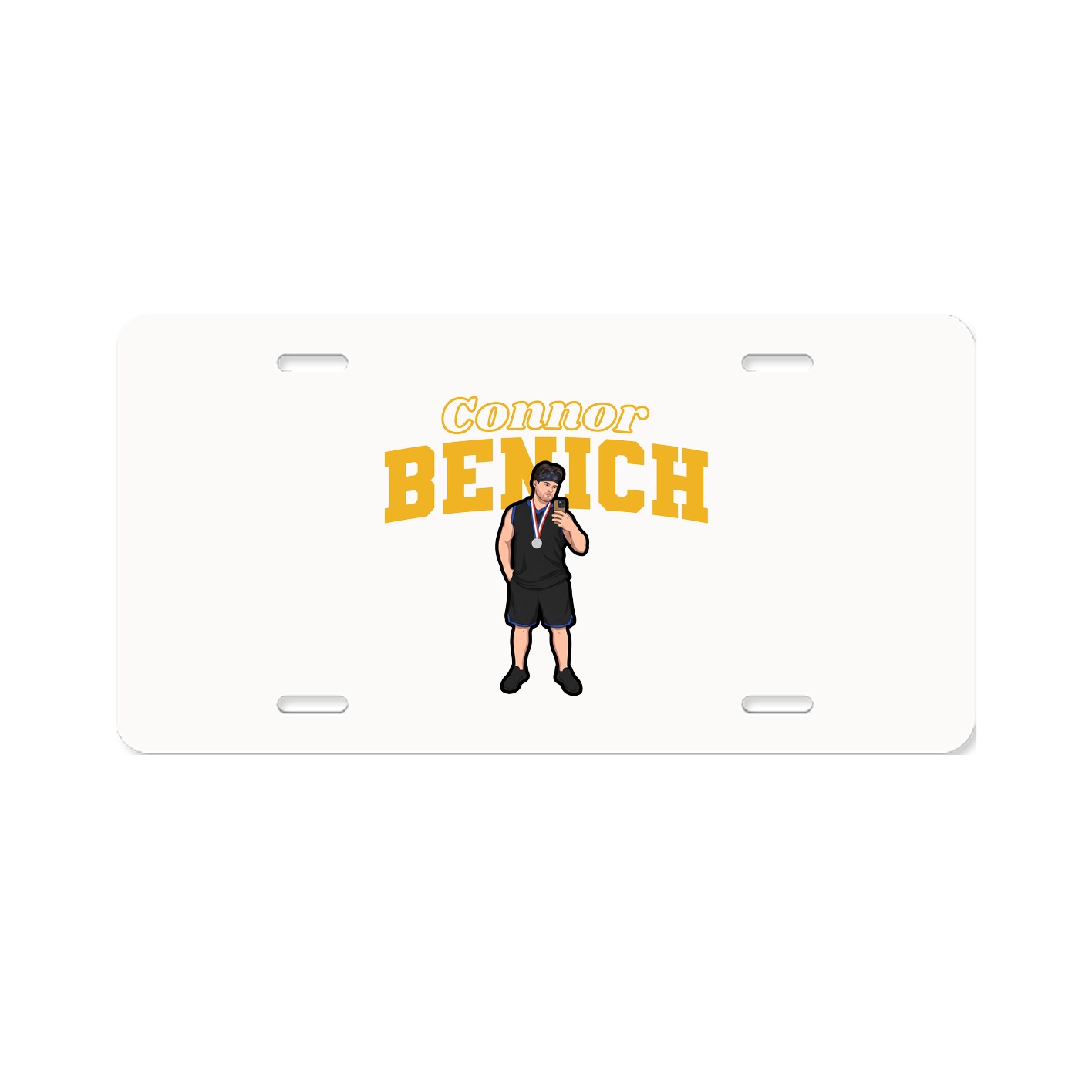 License Plate — Name Arch in Classic