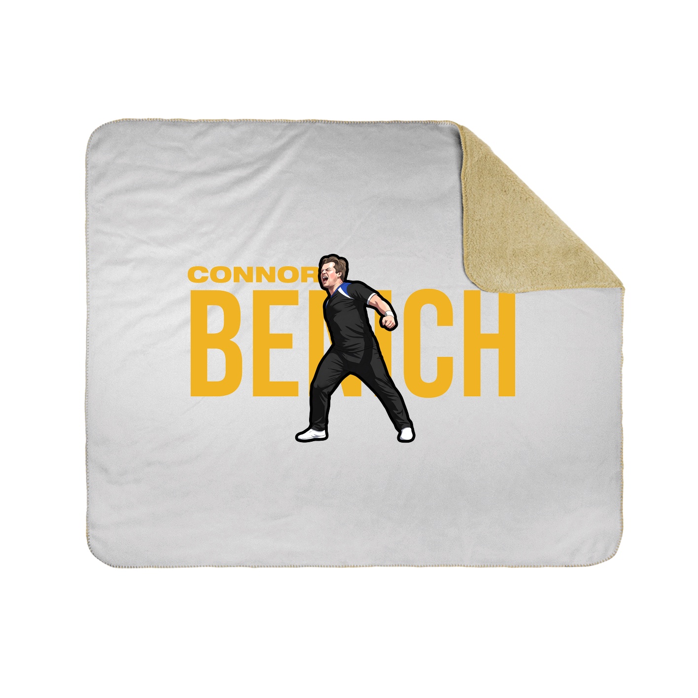 Throw Blanket — Player Name in White
