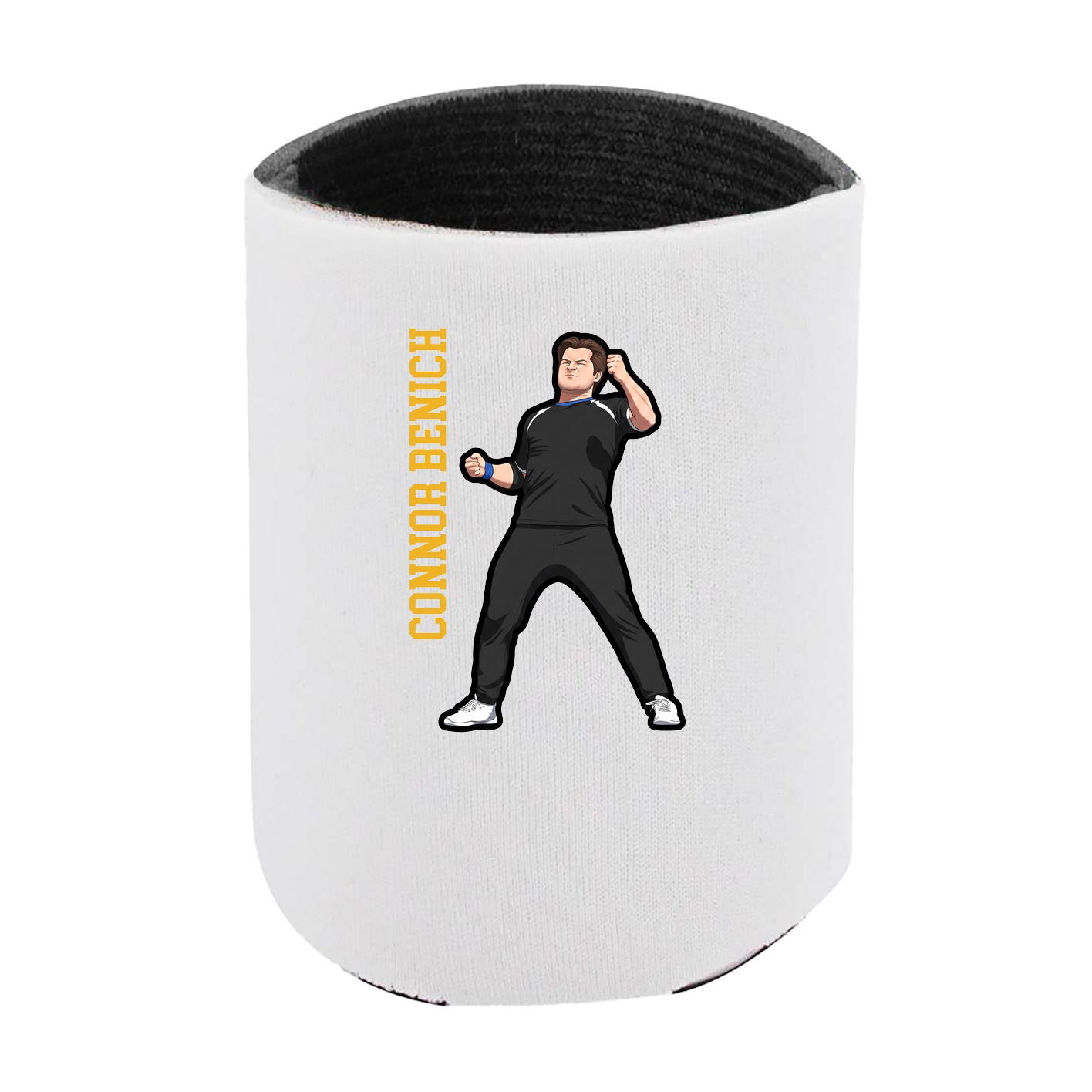Can Holder — Name Vertical in White